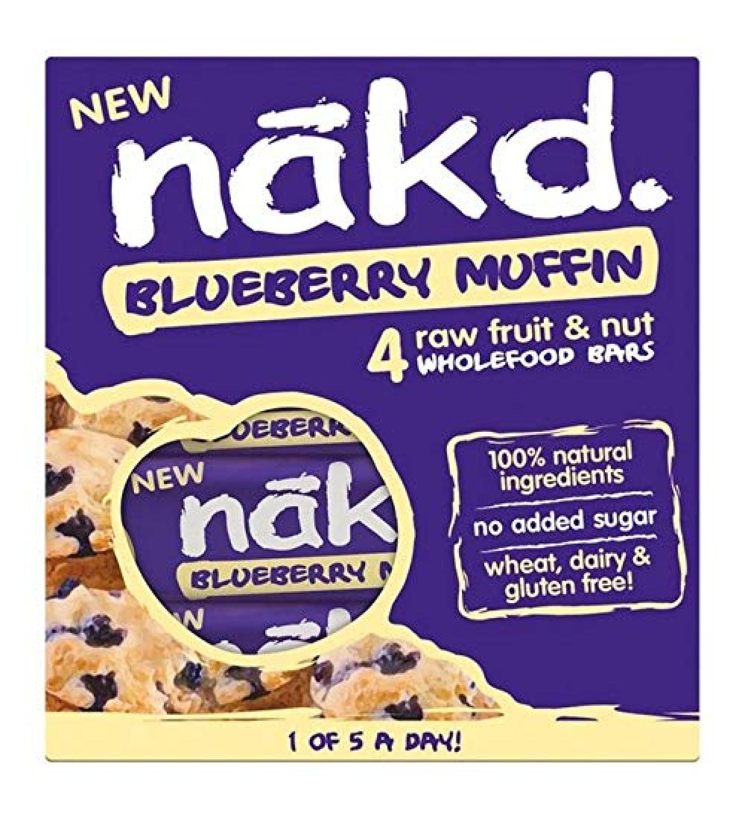 Nakd 2x Muffin Bleuets Nakd Multipack 4 X 35G