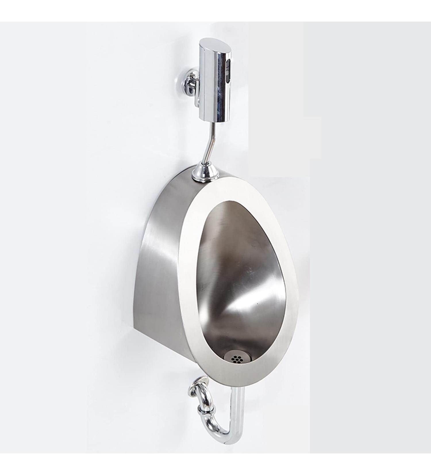 304 Stainless Steel Urinal Urinal Wall-Mounted Male Urinal Public Toilet Urinal Small Vertical Toilet Suitable for Home Hotel School - Buy Online on GoSupps.com