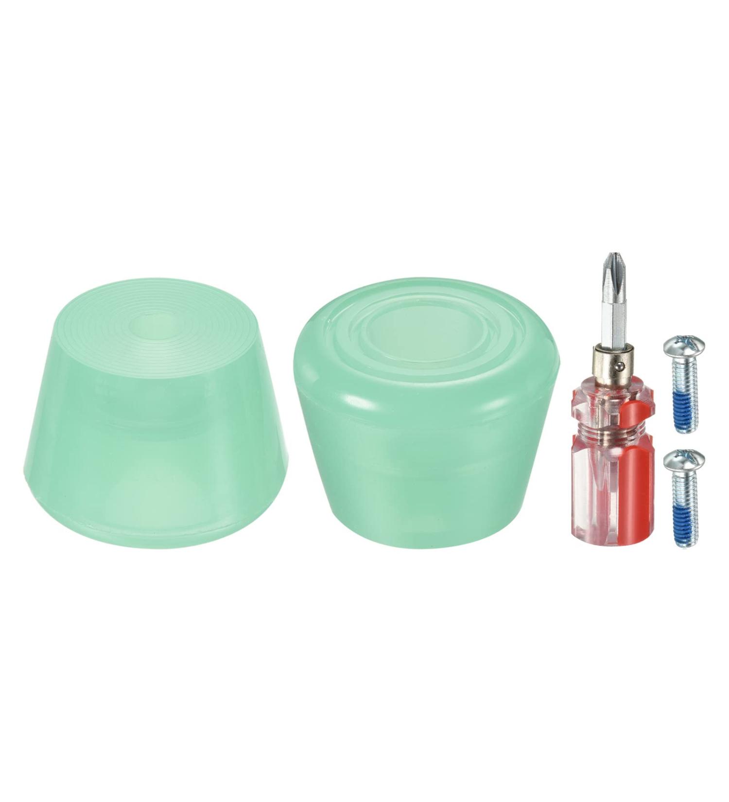 Patikil Roller Skate Toe Stops 82A Rubber Brake Stoppers Green - Includes Screwdriver | Roller Skate Accessories Replacement - Buy Online on GoSupps.com