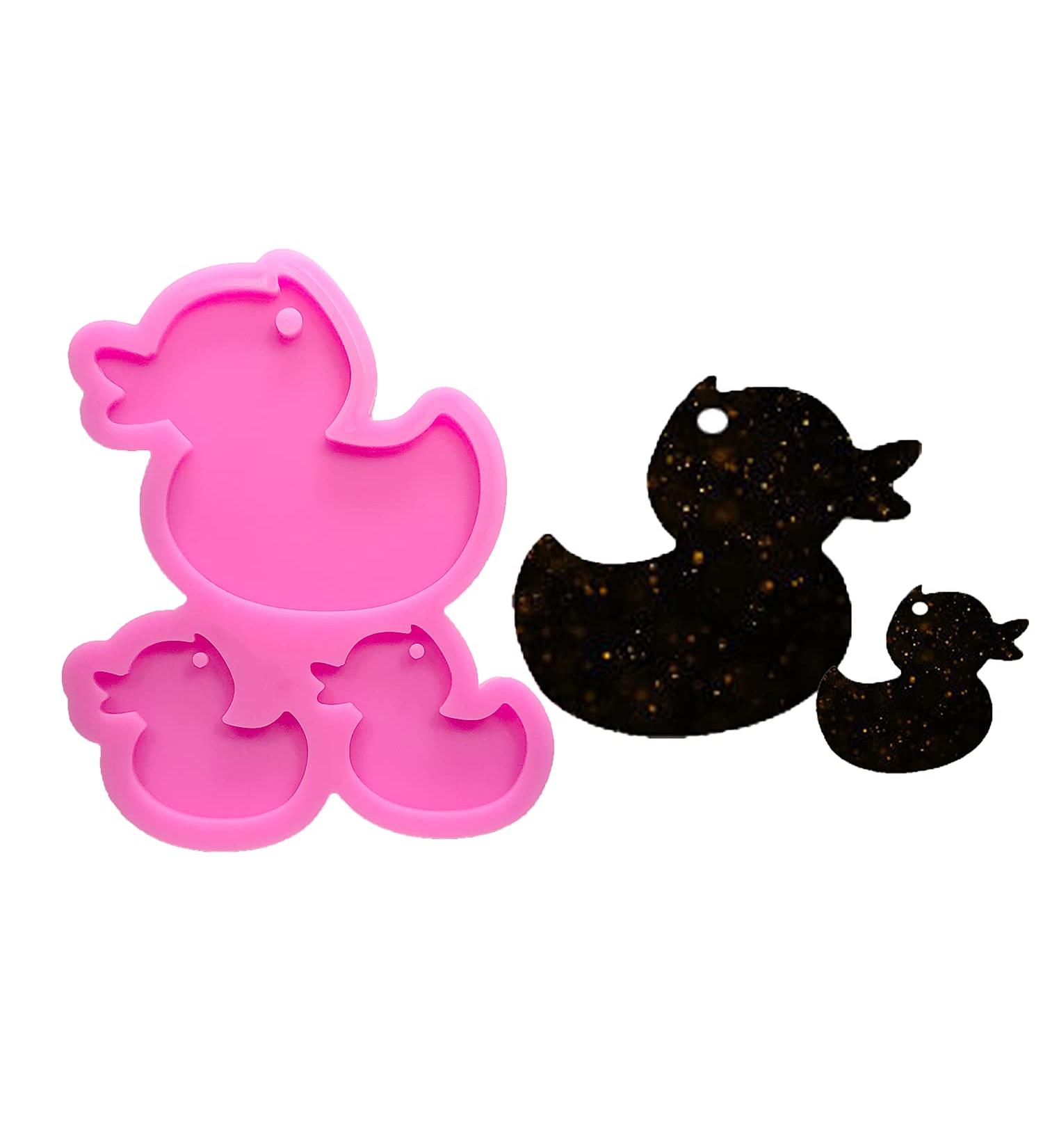 Shiny Glossy Duck Family Silicone Mold for DIY Crafts - Resin Jewelry Making Kit - Buy Online on GoSupps.com