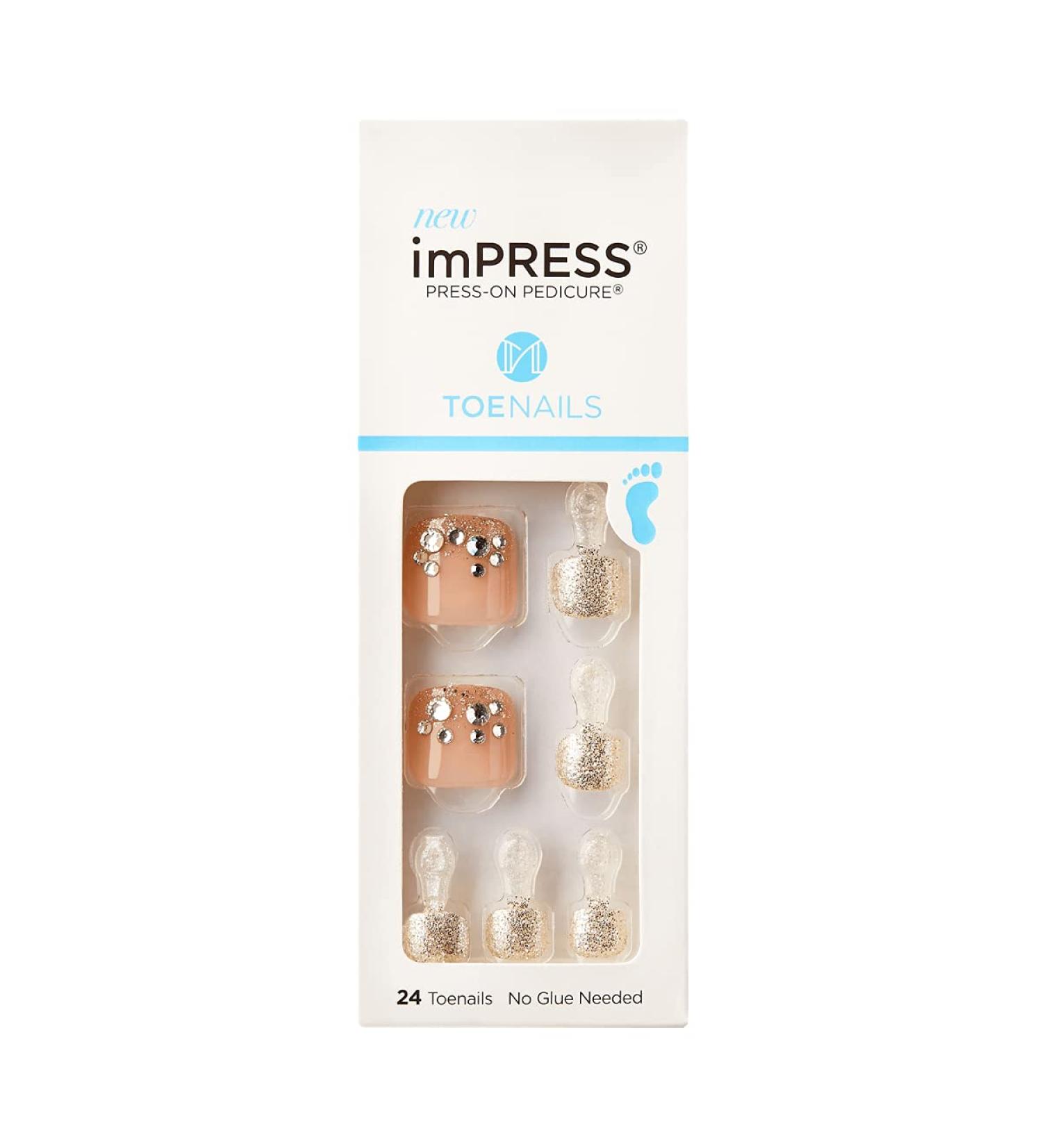KISS imPRESS Press-on Pedicure - Lazy Days - IMT01X - Buy Online on GoSupps.com