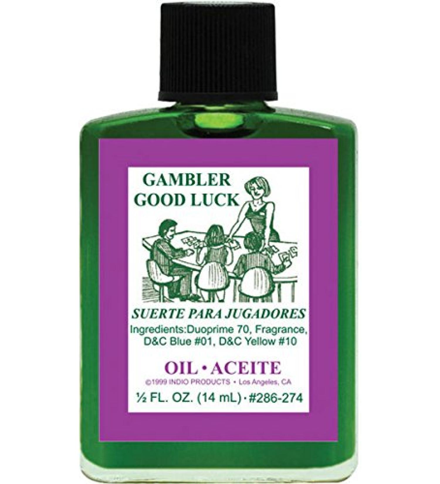 (1Pack) Indio Products Spiritual Anointing Oil- Gambler Good LK 1/2oz