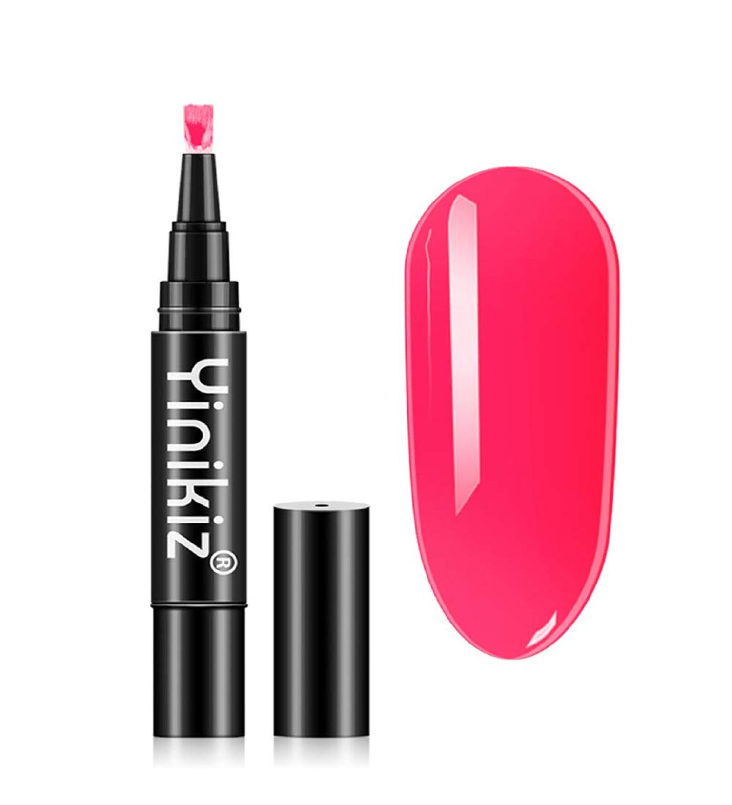 Uposao Nail Polish Pen 3 in 1 Nail Polish Pen One Step UV Nail Polish UV Gel Nail Gel Polish LED Gel Nail Polish Pen Soak Off Gel Ideal for Home and Professional Manicure - Buy Online on GoSupps.com