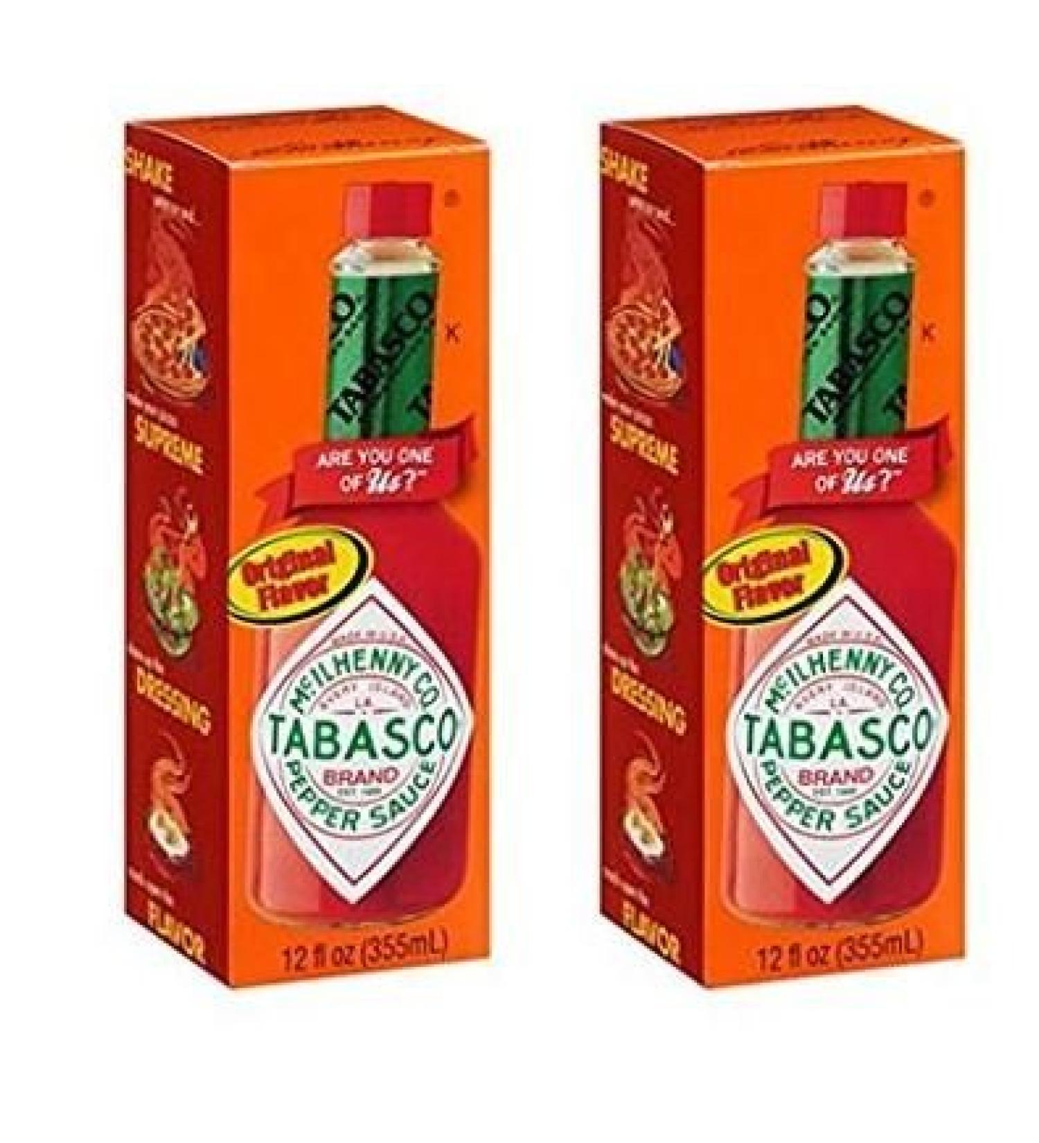Tabasco Original Flavor Pepper Sauce 12 fl oz (Pack of 2) - Authentic Spicy Condiment - Buy Online on GoSupps.com
