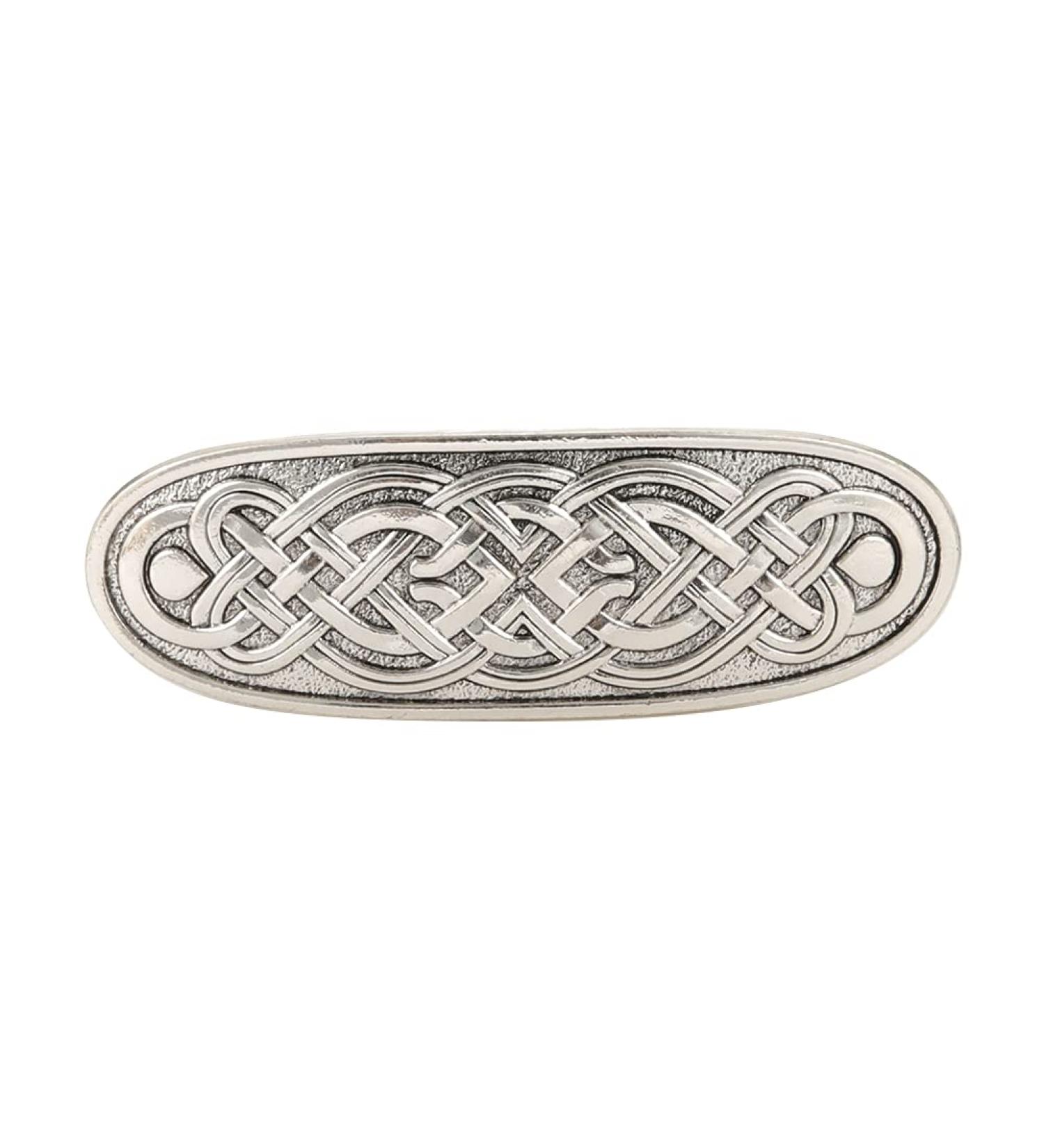 Amaxer Viking Gold Silver Barrettes - Celtic Knot Hair Clips for Women and Girls - Vintage French Hair Accessories for Thick and Thin Hair - Buy Online on GoSupps.com