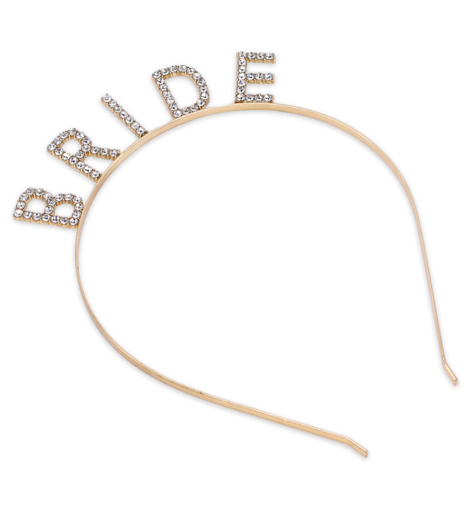 KALIONE Rhinestone Bride Headband - Elegant Rose Red Bridal Crown for Women | Bachelorette Party Headband - Buy Online on GoSupps.com