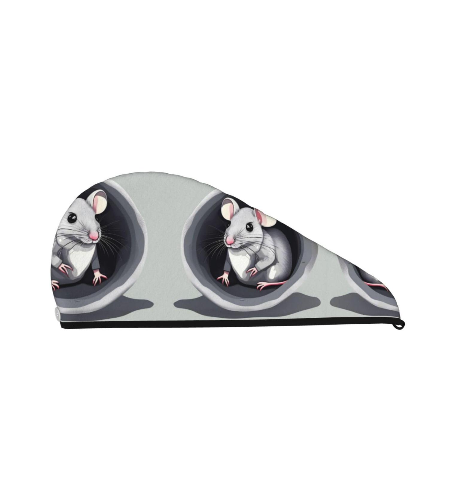 Super Absorbent Mouse in The Hole Hair Cap for Quick Drying | Soft Elastic Wrap for Long Thick Hair Ideal for Girls & Women - Buy Online on GoSupps.com