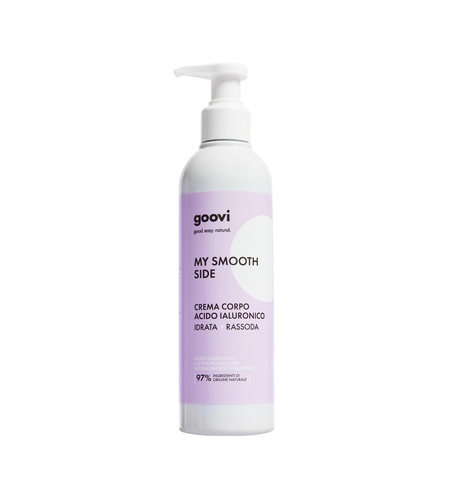  Goovi Goovi My Smooth Side moisturizing and firming cream with hyaluronic acid hydrates and leaves skin smooth and soft 240 ml - Buy Online on GoSupps.com