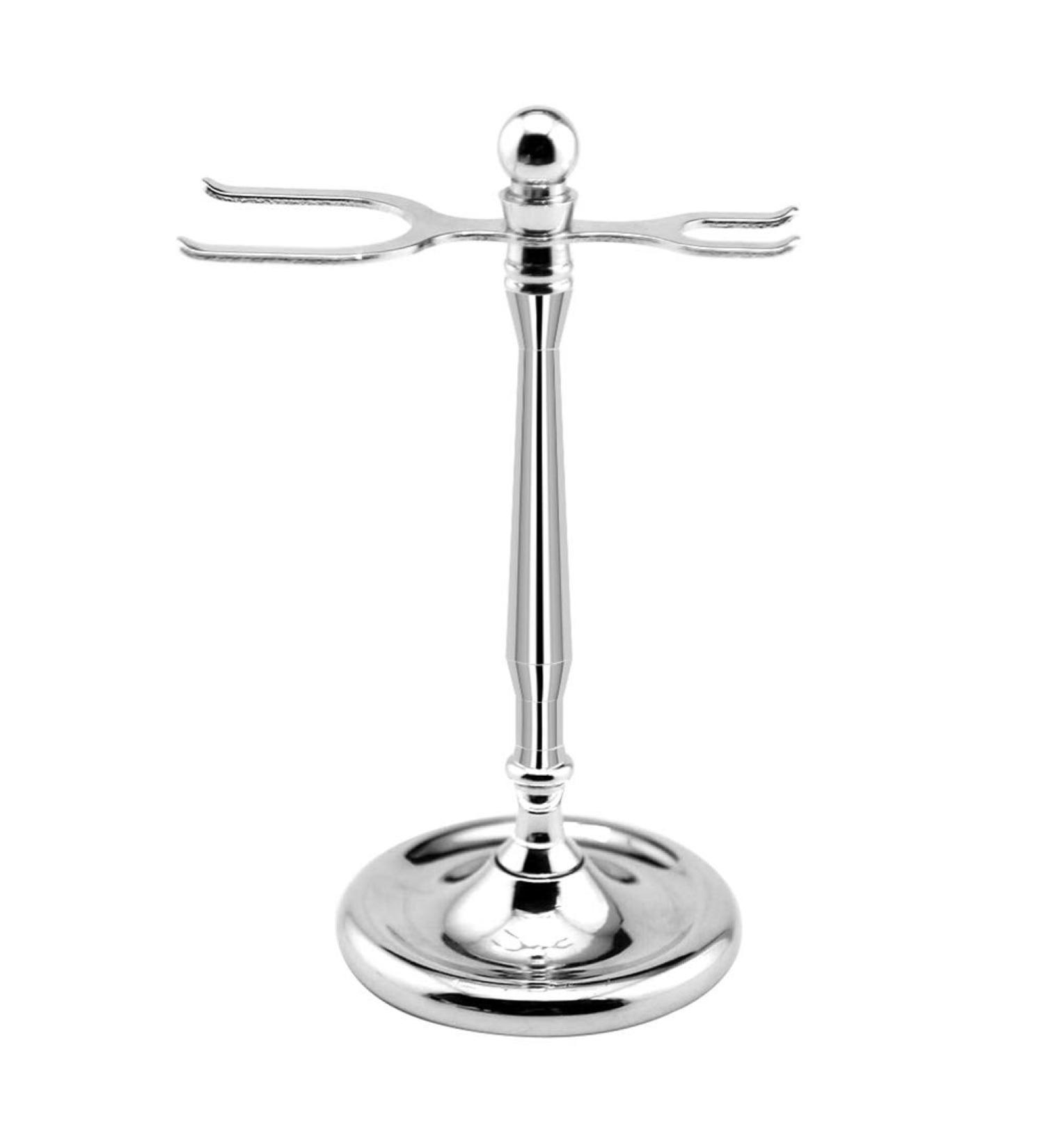 Premium Alloy Razor Holder & Shaving Brush Organizer for Men - Clean Shaving Tool Stand Perfect Gifts (6.5x15.5cm Silver) - Buy Online on GoSupps.com
