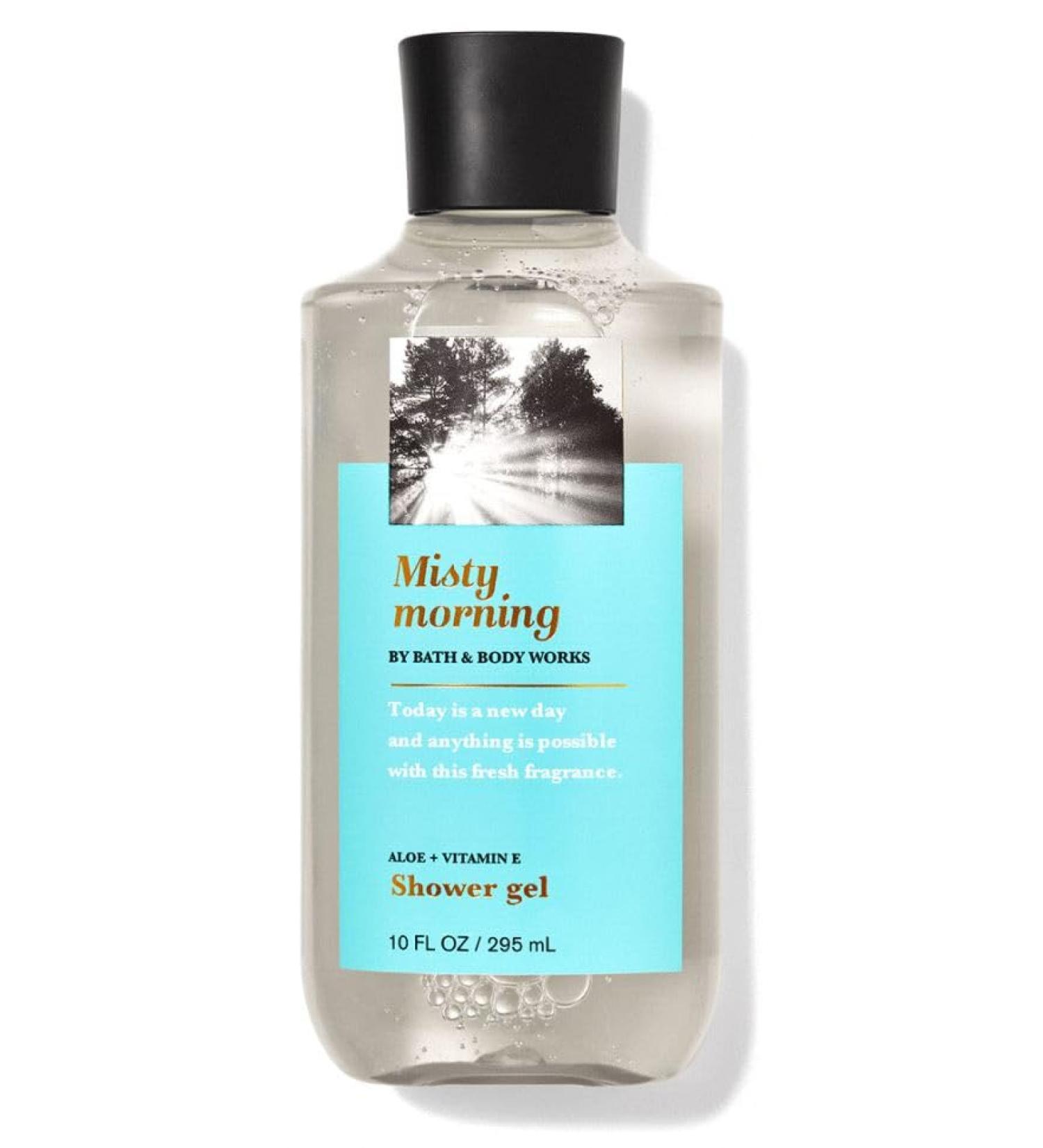 Bath Body Works Misty Morning Aloe + Vitamin E Shower Gel 10 Fl Oz
