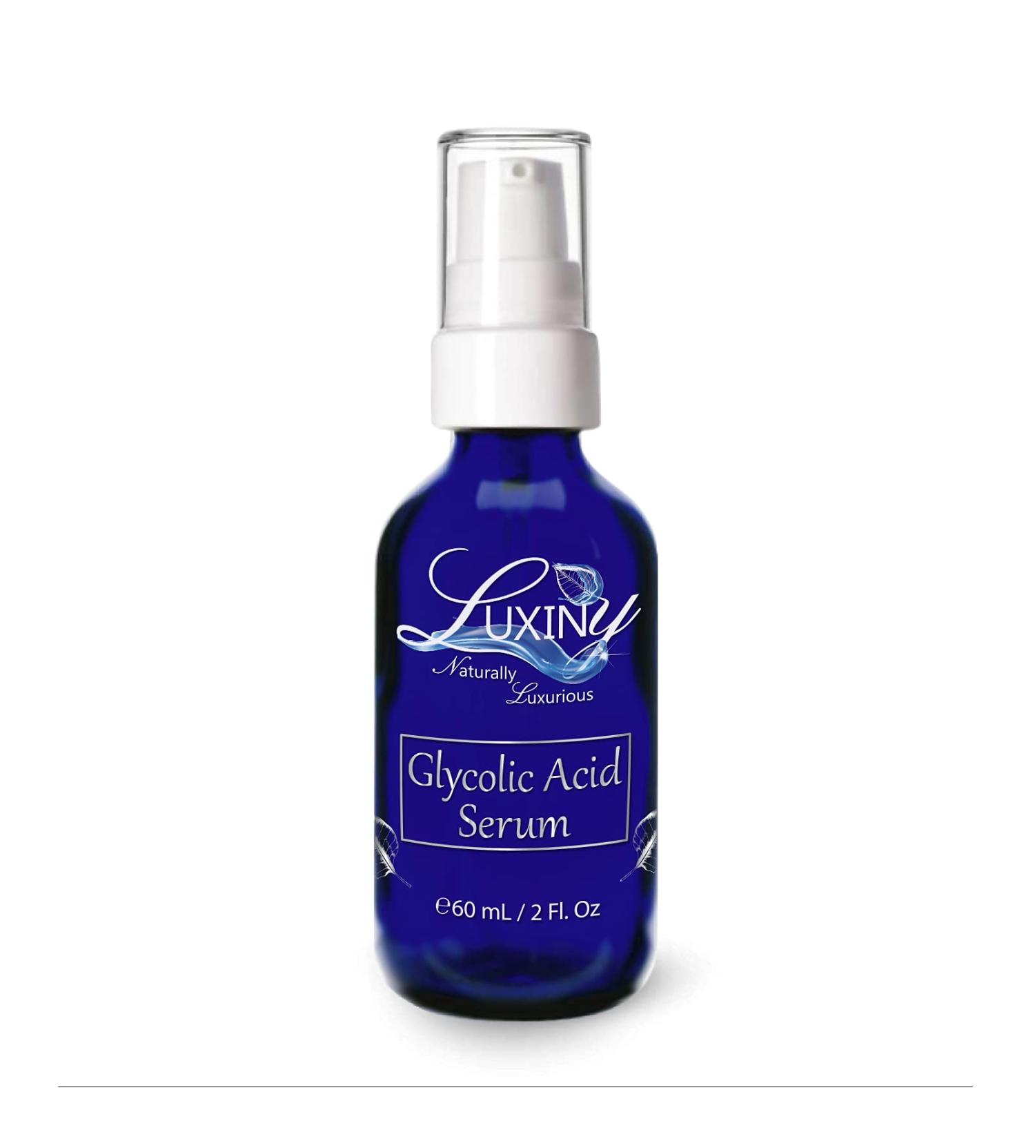 Glycolic Acid Serum - Vegan Anti-Aging Exfoliator for Even Skin Tone & Wrinkle Reduction - 2 oz All Skin Types - Buy Online on GoSupps.com