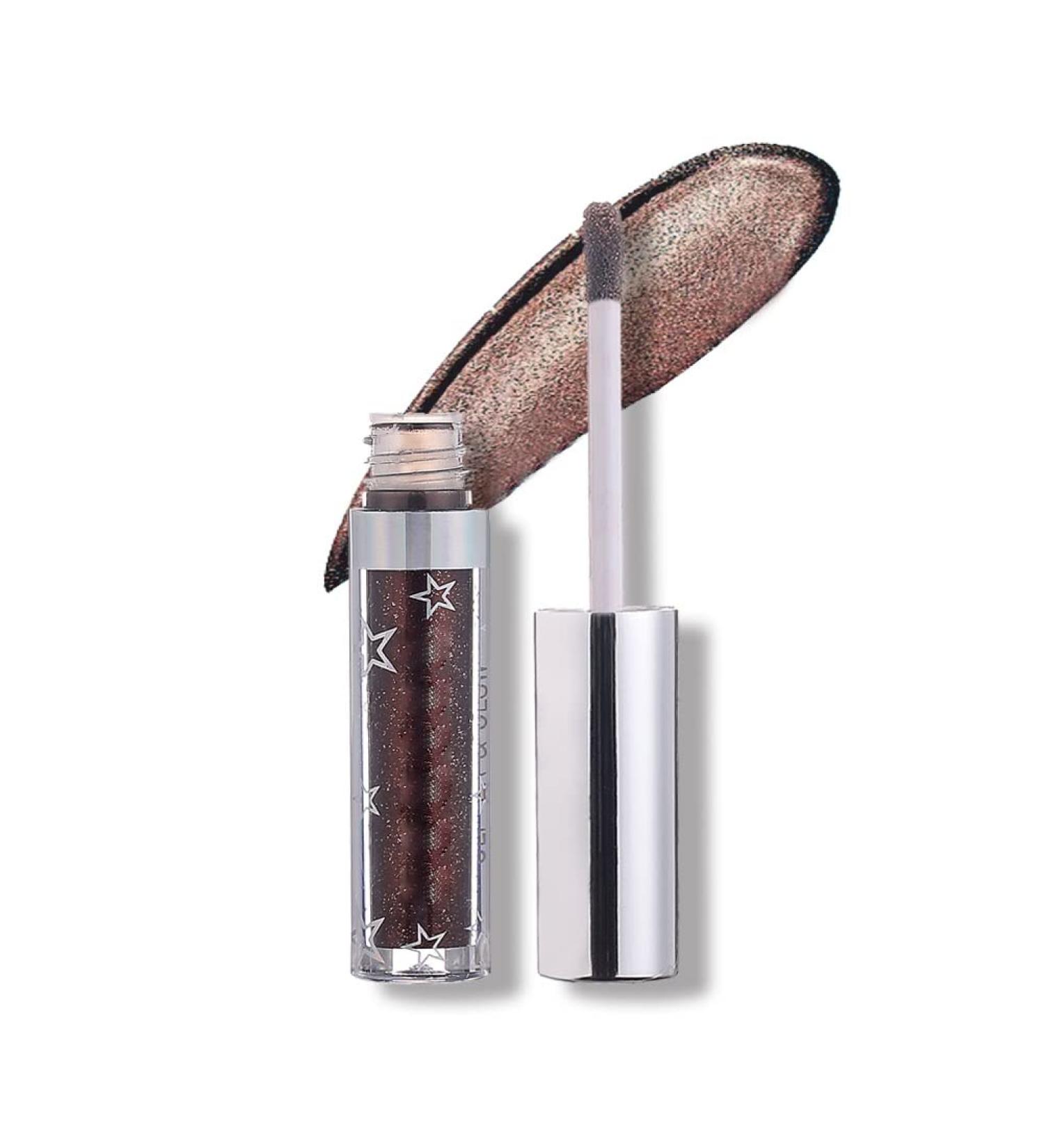 WeixinBuy Lids Shadows - Glitter Metallic Highlight Long-Lasting Liquid Shimmer Eyeshadow & High-Gloss Fluid Liner #7 Coffee - Buy Online on GoSupps.com