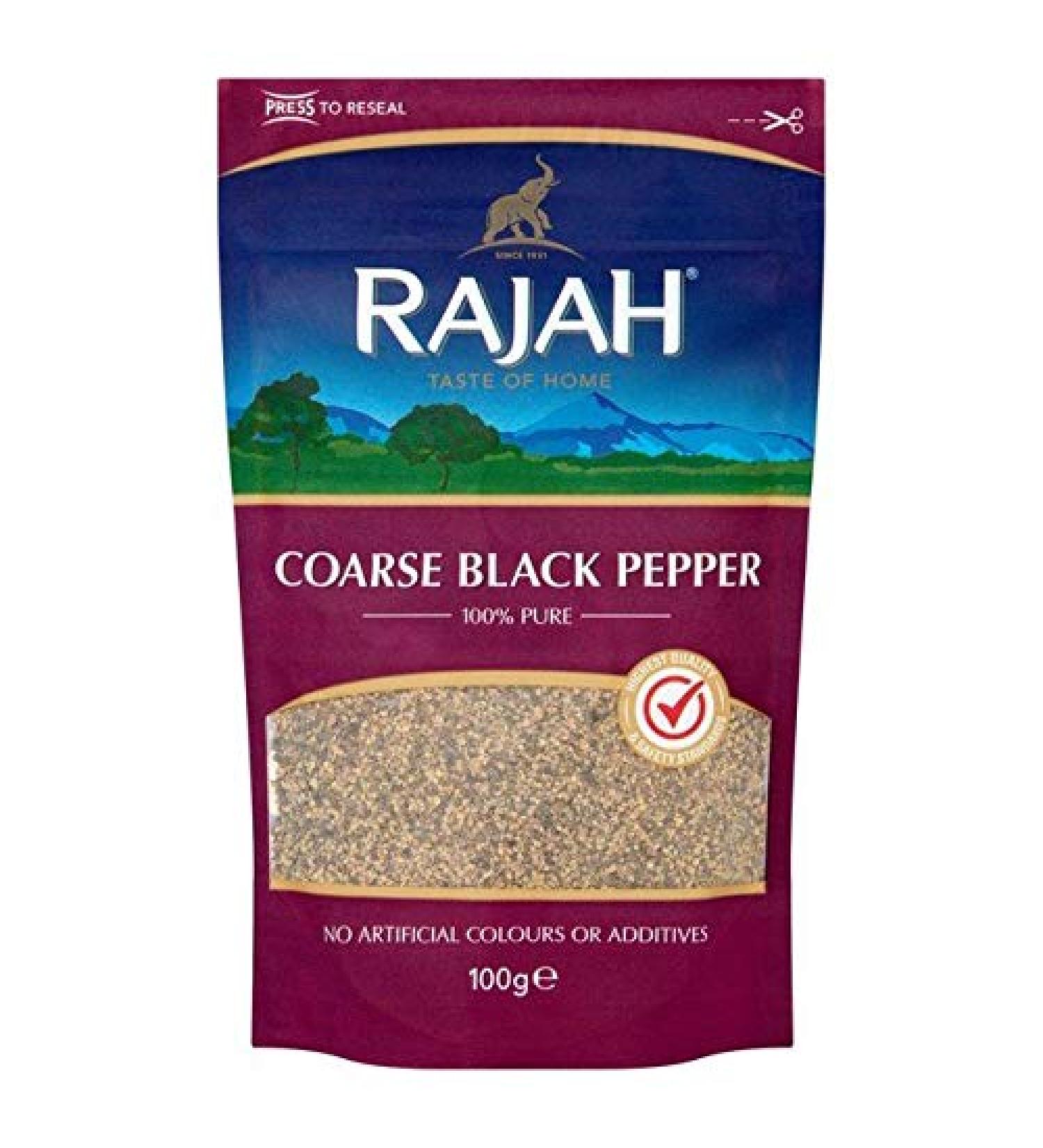 Rajah Coarse Poivre Noir - 100 g - Lot de 4
