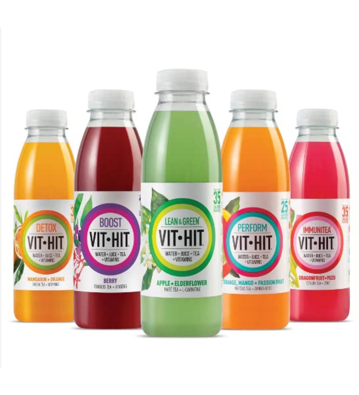 Vit Hit Energy Drink 12x500ml (Bundle Pack) - Buy Online on GoSupps.com