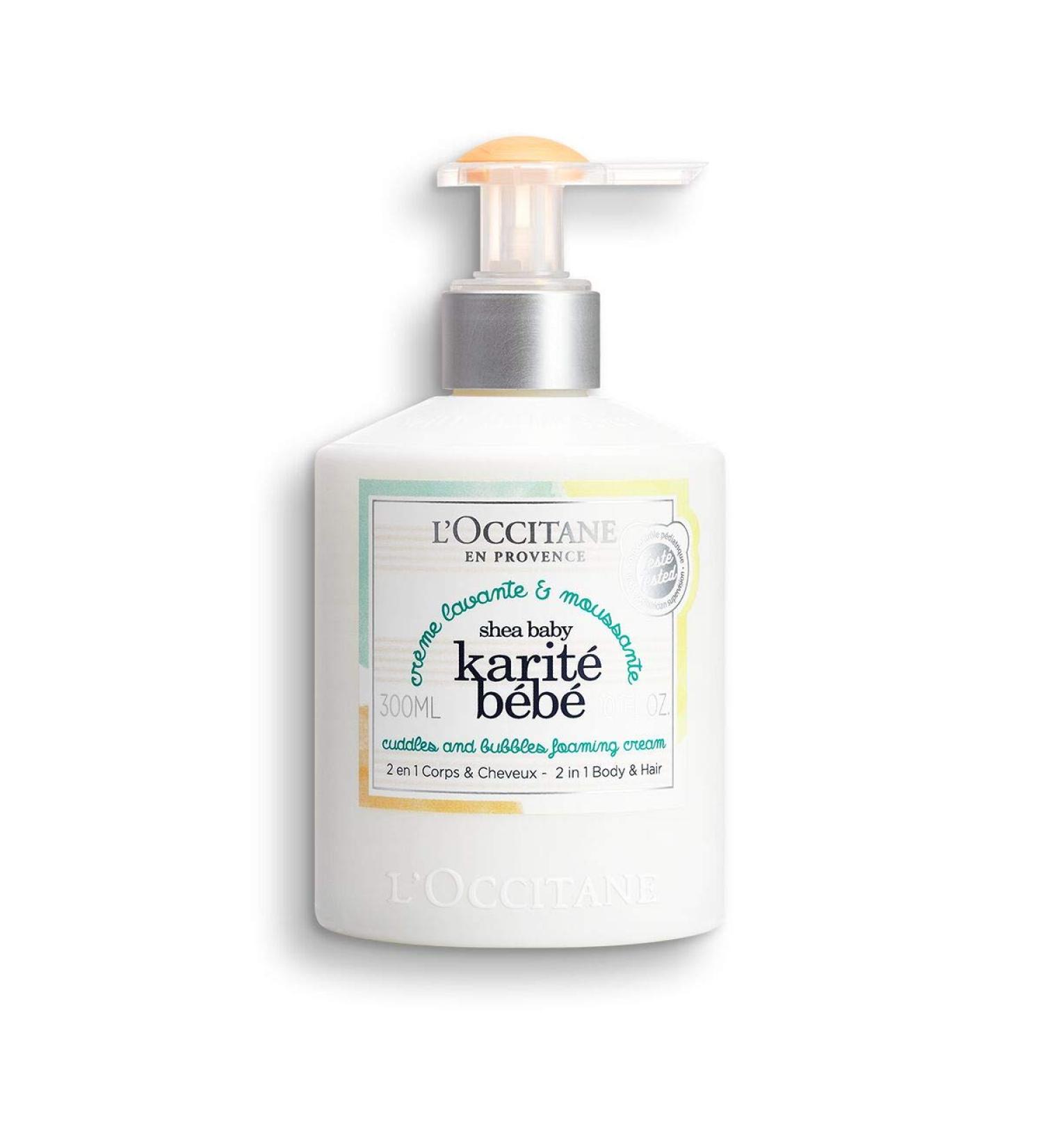 L'Occitane Shea Baby Foaming Bath Cream Wash 10.1 Fl Oz - Gentle and Nourishing Formula - Buy Online on GoSupps.com