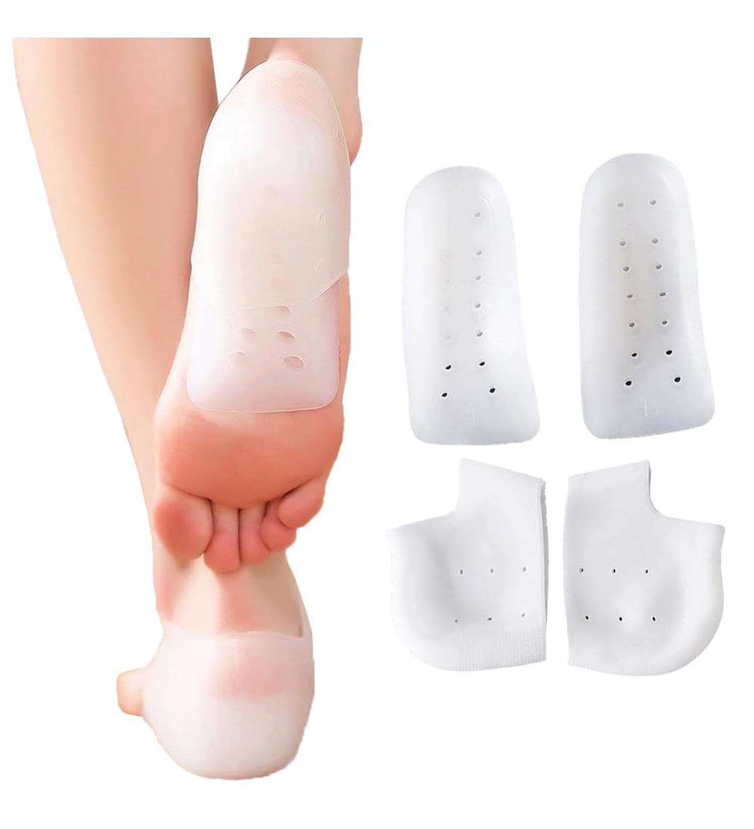 Height Increase Gel Heel Cups - Invisible Shoe Inserts & Arch Support Heel Pads for Comfort - Elevate 1.5CM - Buy Online on GoSupps.com
