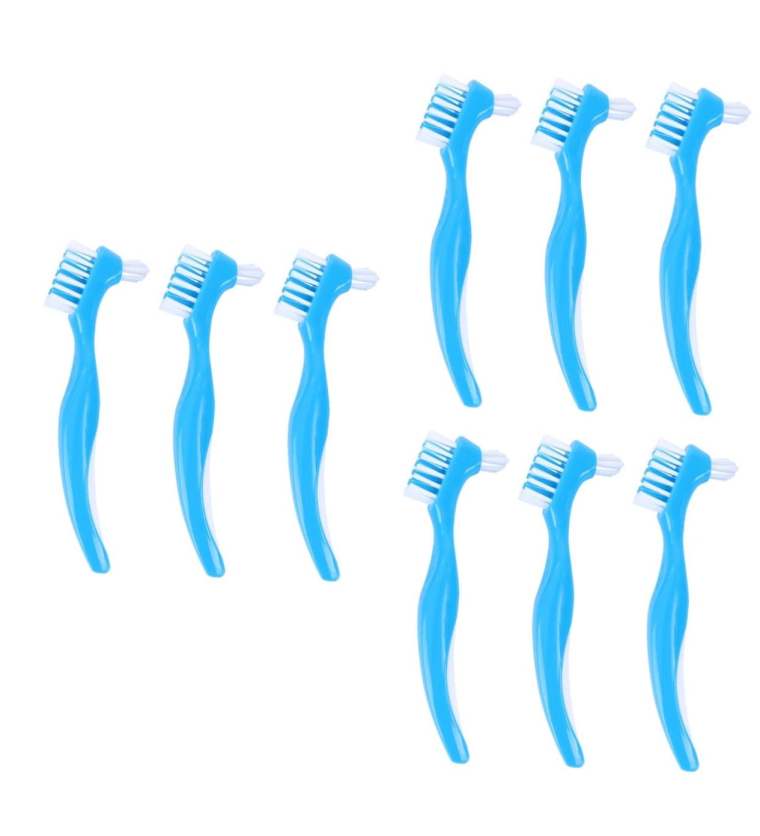 Minkissy 9-Pack Prosthesis Brush & Pumice Stone Kit Safe Oral Care Tools for Feet & Teeth Cleaning - Buy Online on GoSupps.com