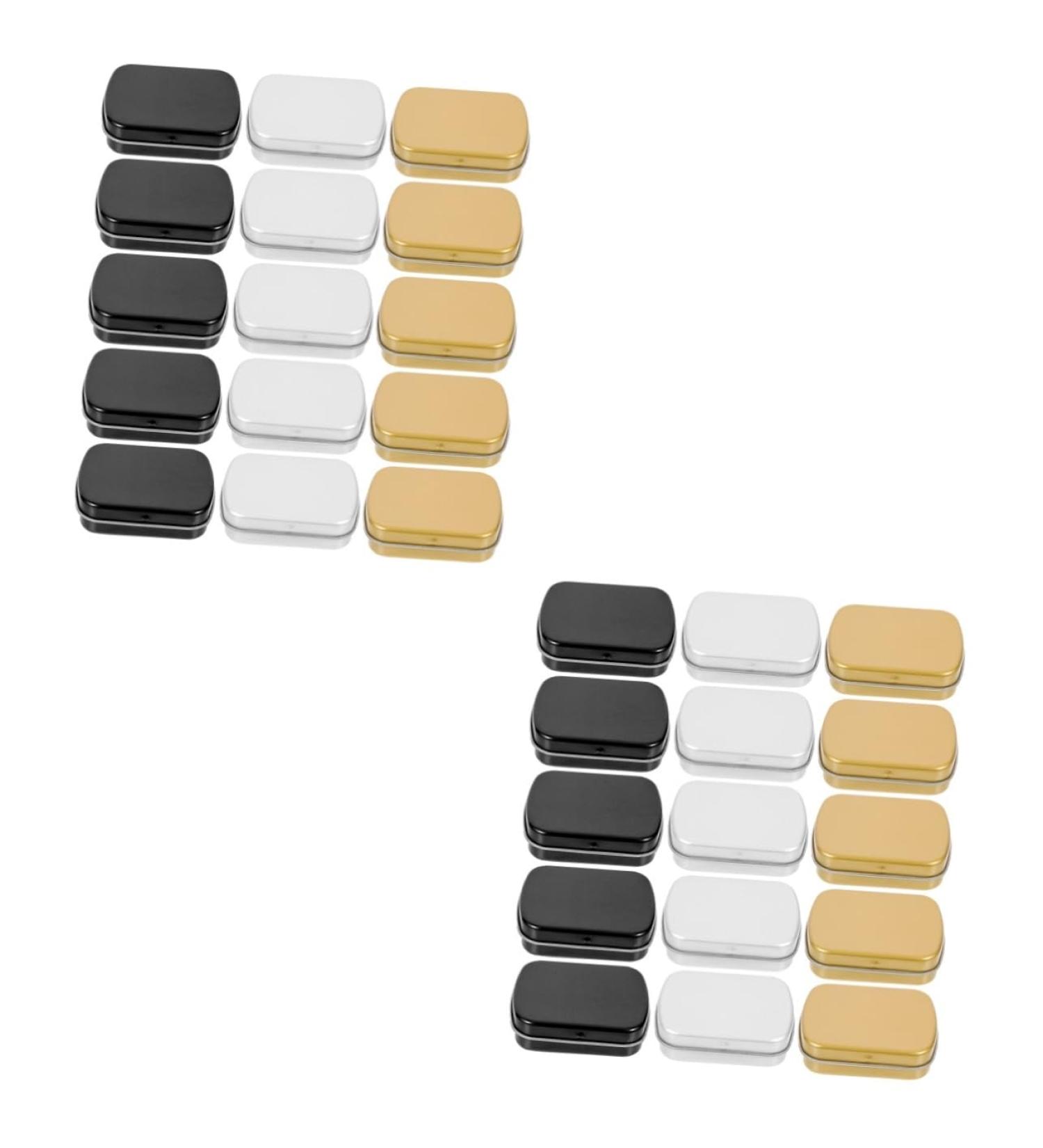 Didiseaon 30 Pcs Mini Tin Box Food Sealed Cans To Go Food Containers with Lids Candy Jars with Lids Tinplate 1 g (Pack of 1) As Shownx2pcs - Buy Online on GoSupps.com