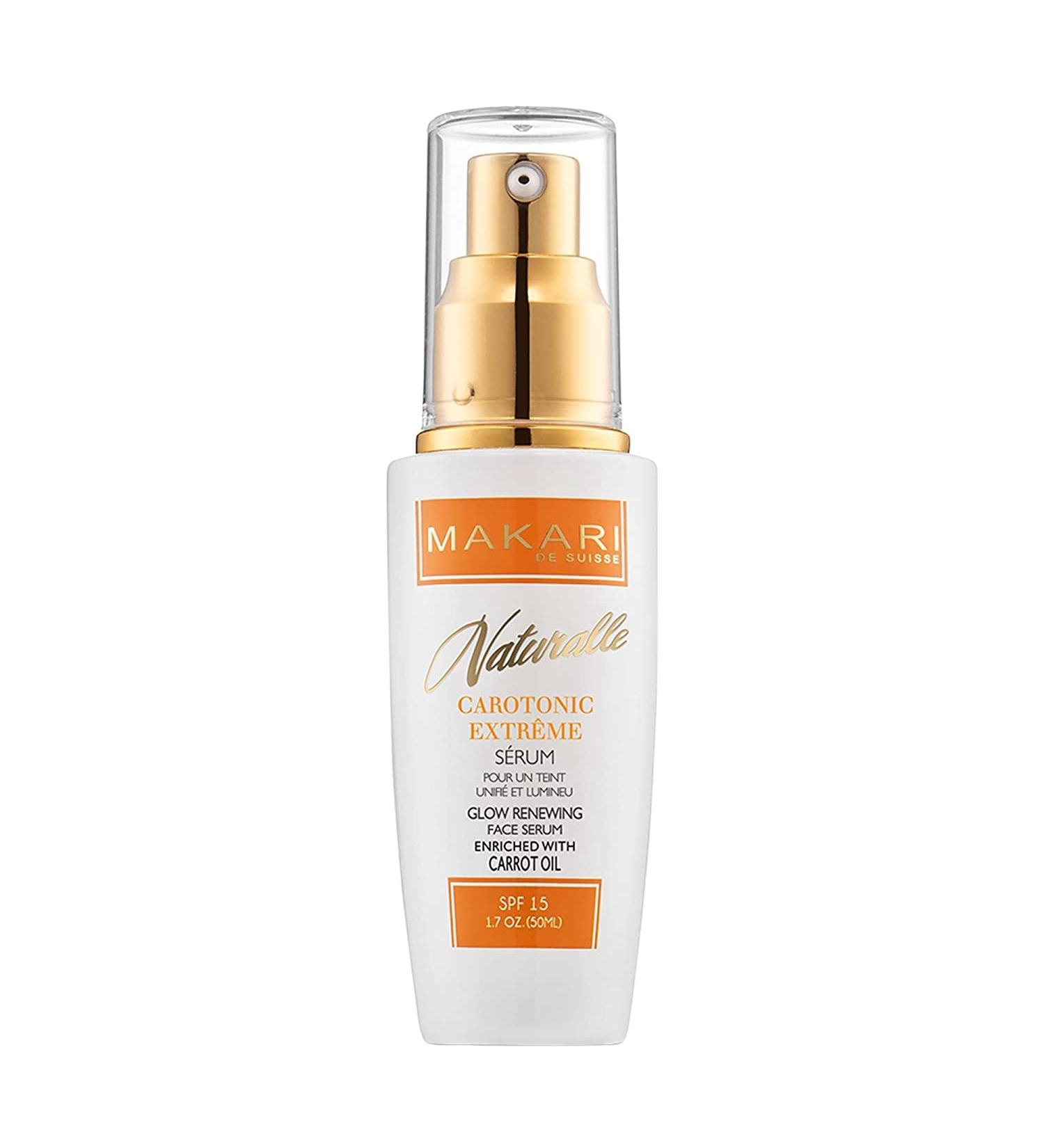 Makari Naturalle Carotonic Extreme Brightening Serum SPF15 (1.7 oz) - Brightening, Smoothing, & Healing for Oily, Acne-Prone Skin - Buy Online on GoSupps.com