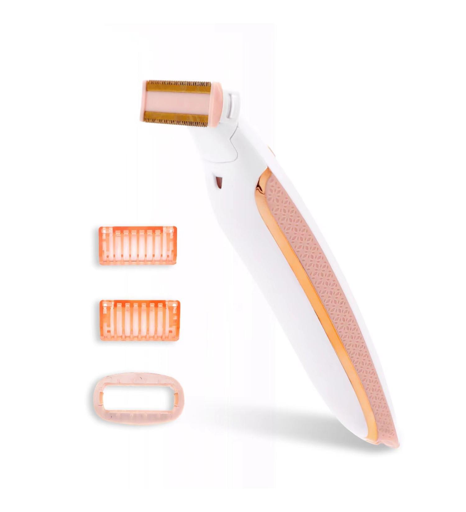 Electric Bikini Trimmer & Body Hair Removal Kit for Women - Rechargeable Wet/Dry Trimmer for Pubic Underarm and Leg Hair - Buy Online on GoSupps.com