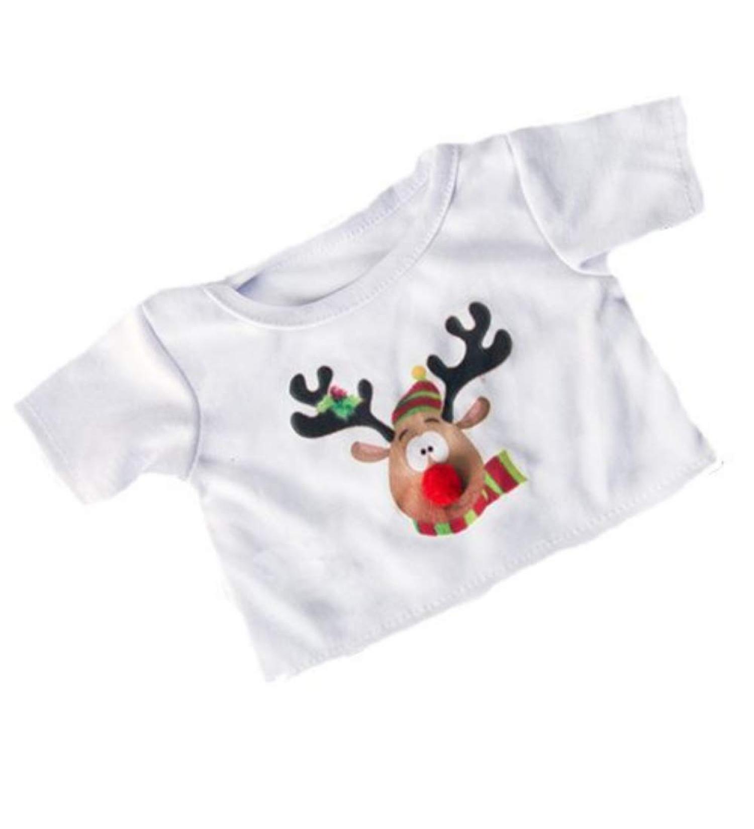 Teddy Bear Clothes - Teddy Bear T-Shirts (8" Reindeer)
