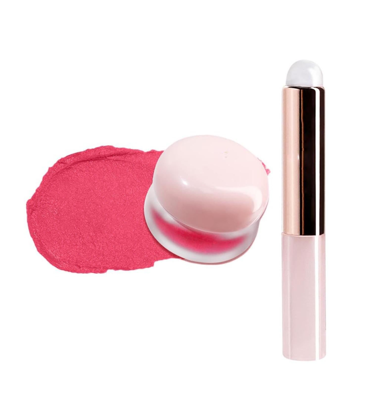 Lip Pudding Pot Blurred Lip and Cheek Pudding Pot Lip Makeup Blurred Makeup Blush Lightweight to Build Soft Matte Velvet Finish Multi-use (05#Cupid) - Buy Online on GoSupps.com