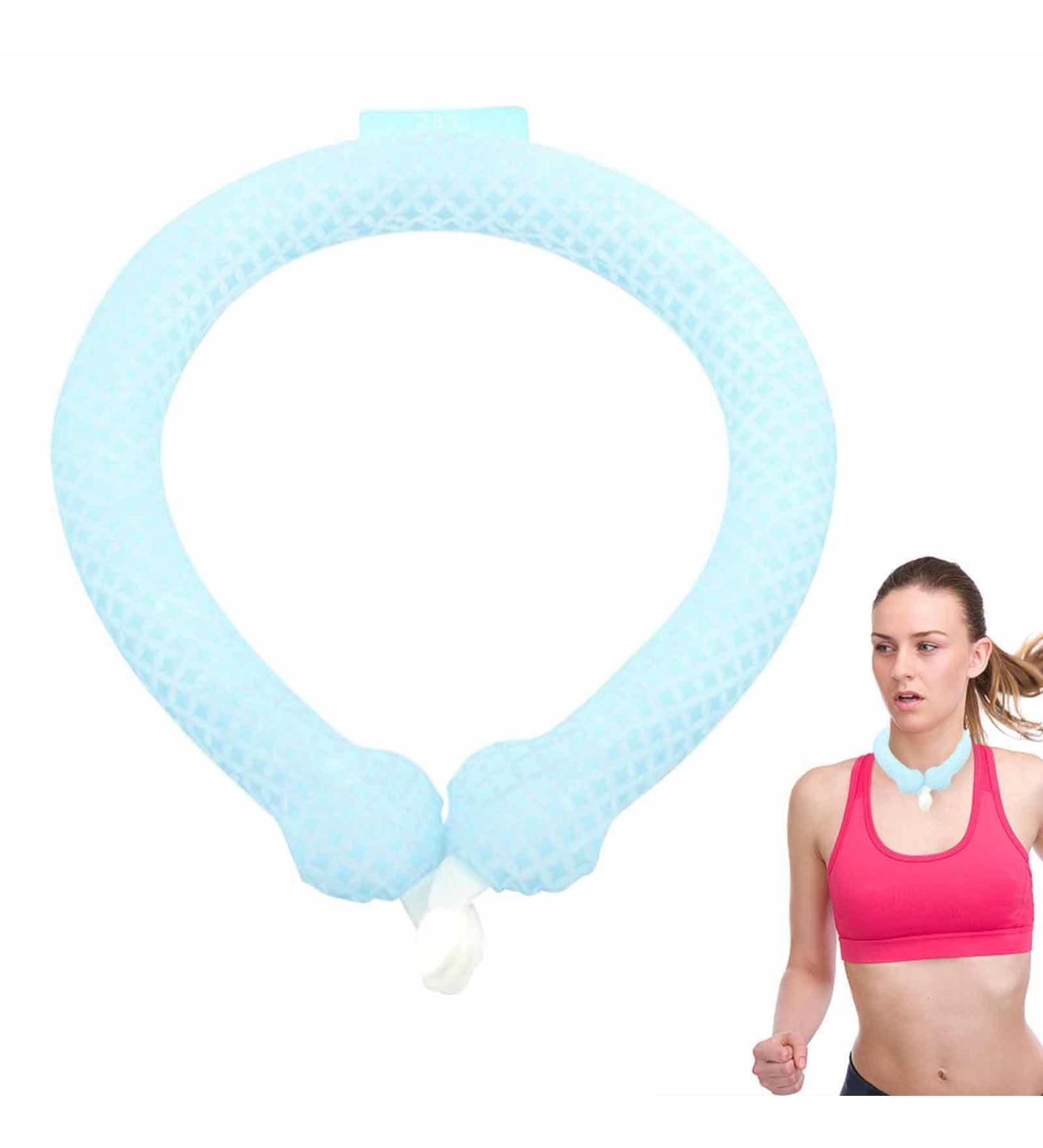 Buy Tebinzi Personal Cooler Neck Wrap | Portable Cooling Hose for Men & Women | Reusable & Free-Handed | Ideal for Outdoor Sports - Sky Blue - Buy Online on GoSupps.com