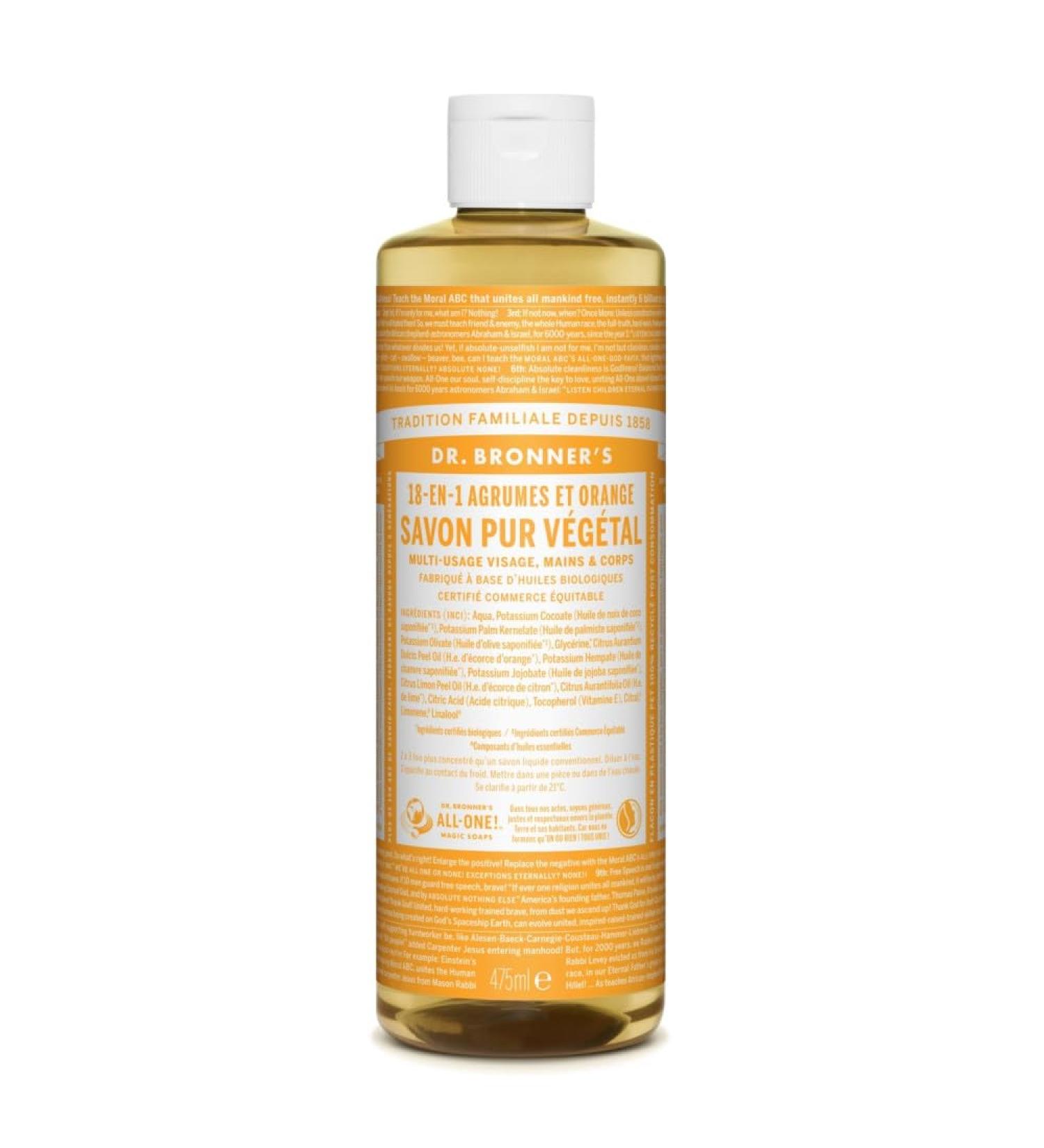 Dr. Bronner's Dr. Bronner's Citrus-Orange Liquid Soap 475 ml
