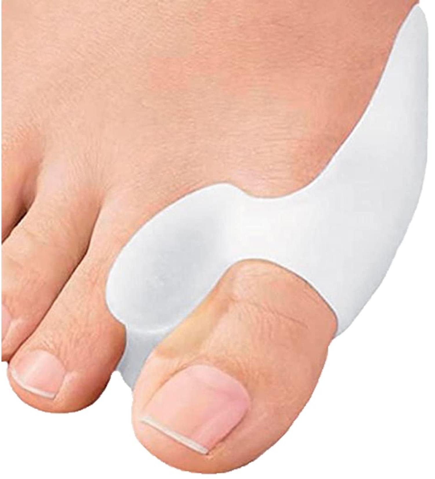 CareforYou 1 Pair Bunion Protectors Gel Cushions Pain Relief Hallux Valgus Silicone Toe Separators