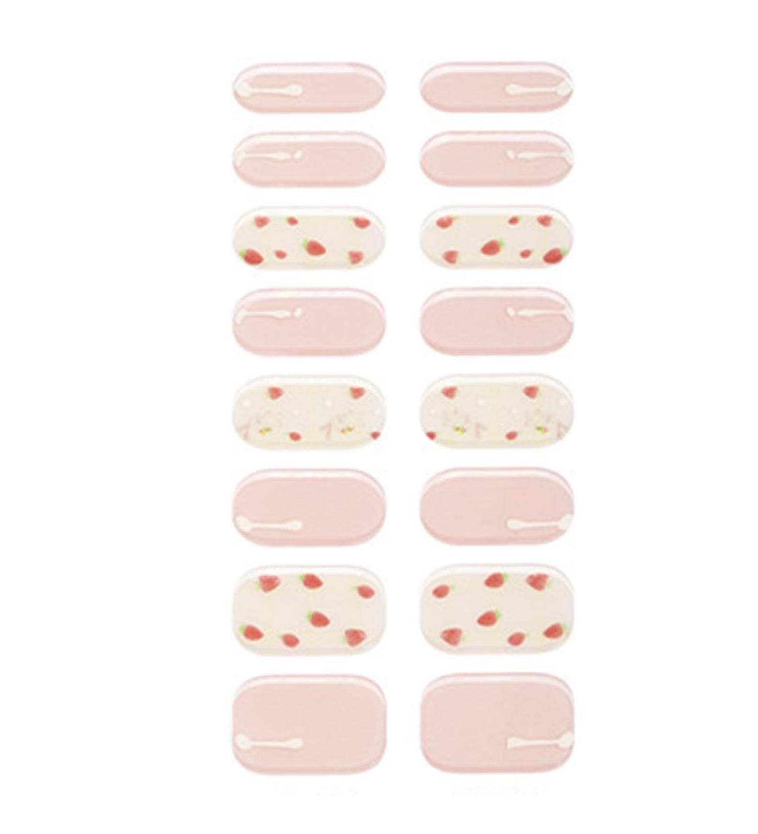Semi Cured Gel Nail Strips Long Lasting Gel Nail Stickers Waterproof Nail Wraps UV Nail Polsih Stickers for Women Nail Art Decals Nail Accessories Bsg0269 - Buy Online on GoSupps.com