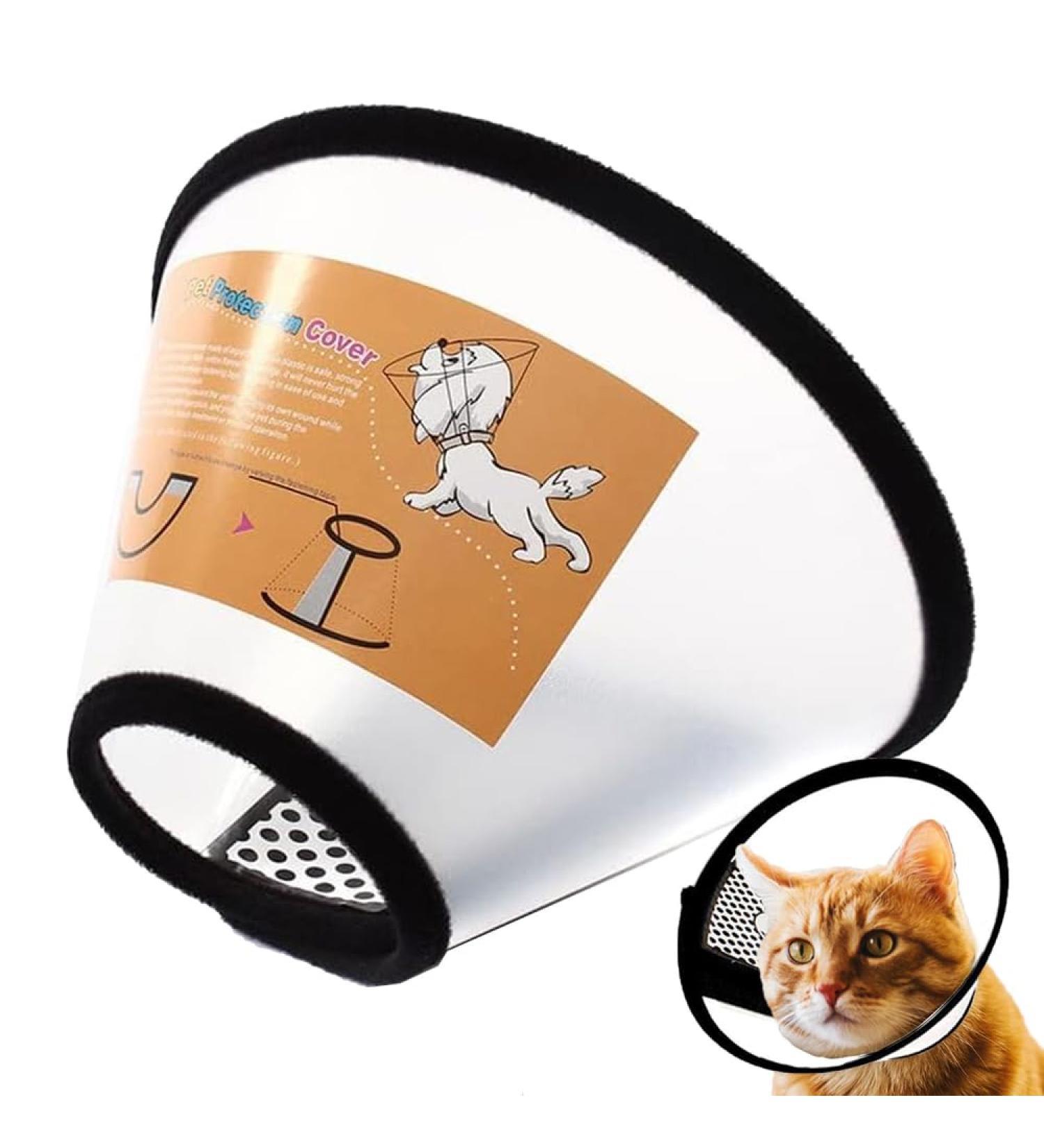 GUIYANIU Dog Cone Collar After Surgery Recovery Collars for Dogs Cats Cats Dog Cones for Anti-Licking Pet Protective Neck Cone Stop Licking Adjustable Plastic Soft Collar for Wound Dogs and Cats - Buy Online on GoSupps.com