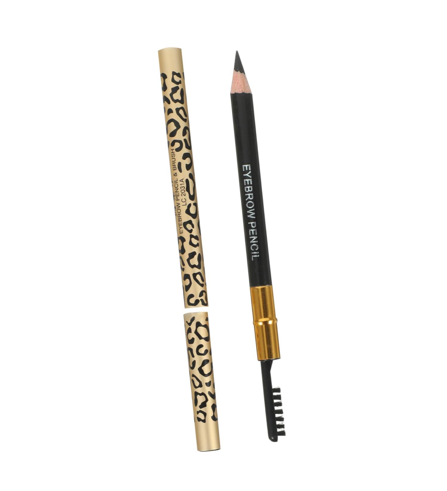 Mipcase 6 Pcs Black Eyeliner Dark Brown Eyebrow Pencil Makeup Eyebrow Pencils Palette Miss Leopard Print 1 count (Pack of 1) Blackx3pcs - Buy Online on GoSupps.com