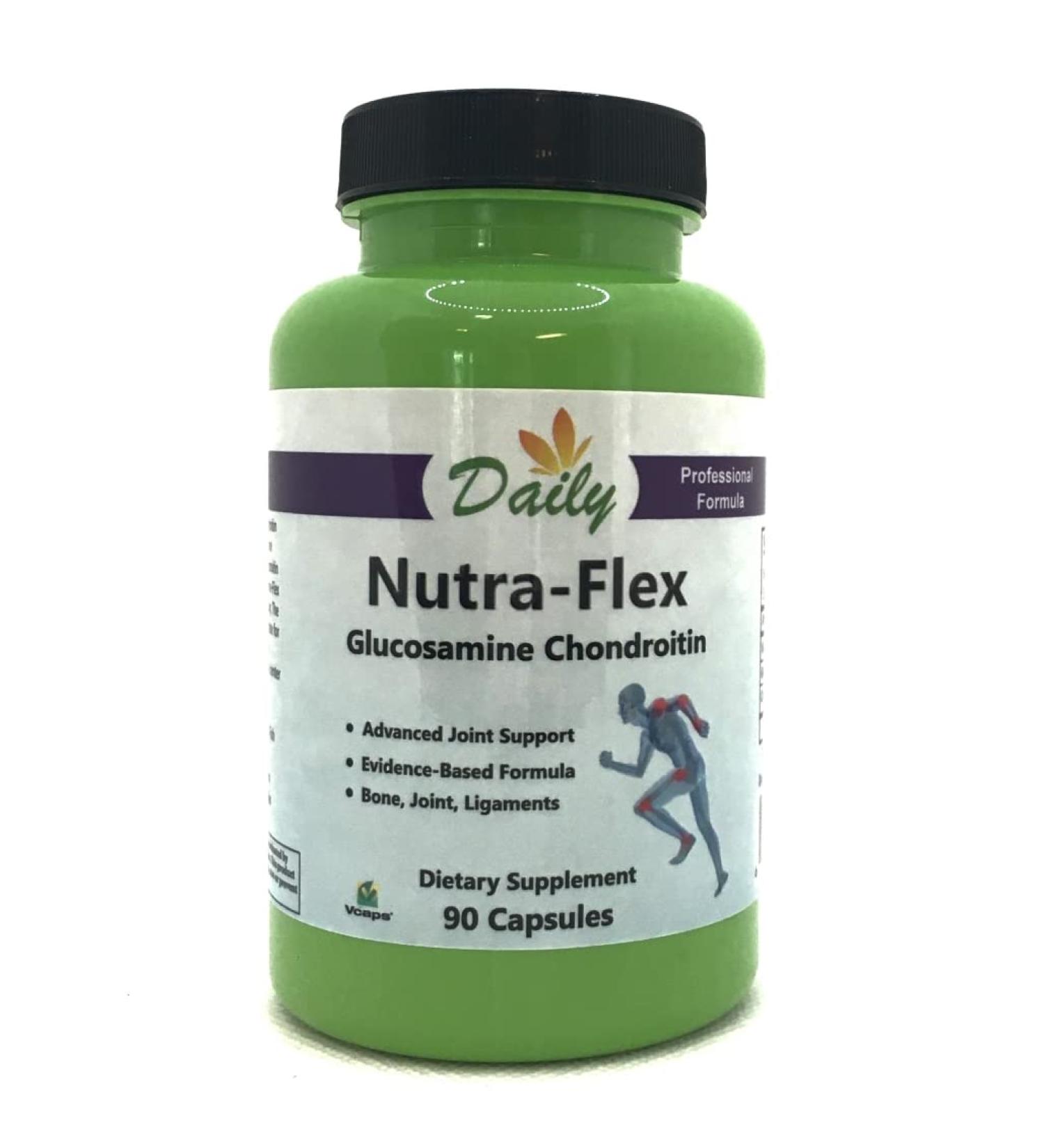 Daily Manufacturing Nutra-Flex Glucosamine Chondroitin (Glucosamine Chondroitin Blend & Vitamin C) - Buy Online on GoSupps.com