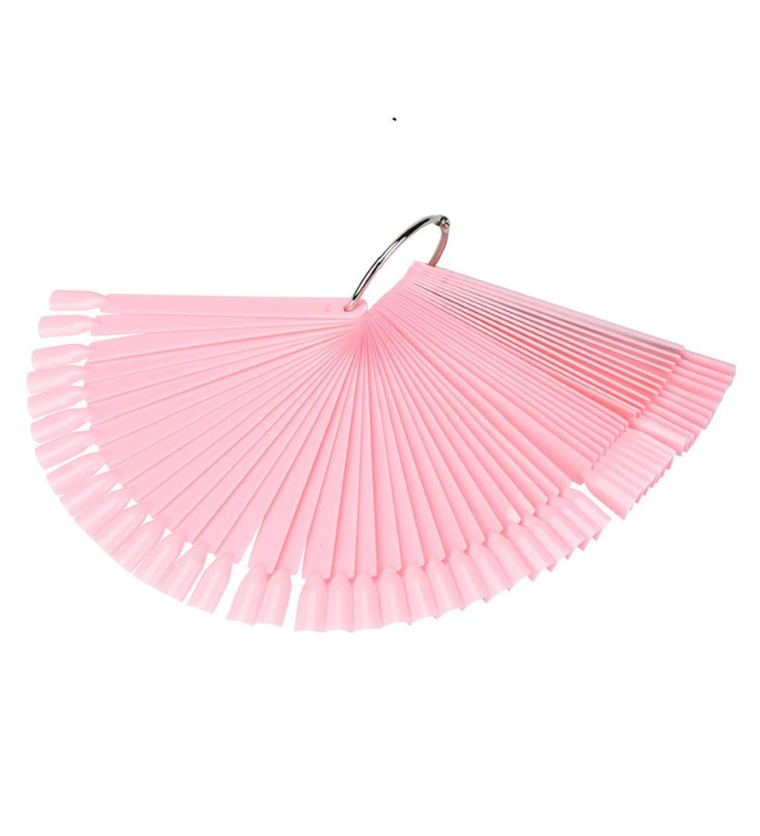 BNP 50 PCS Pink False Nail Art Tips Sticks Color Card Plates Display - DIY Nail Art Practice Supplies - Buy Online on GoSupps.com