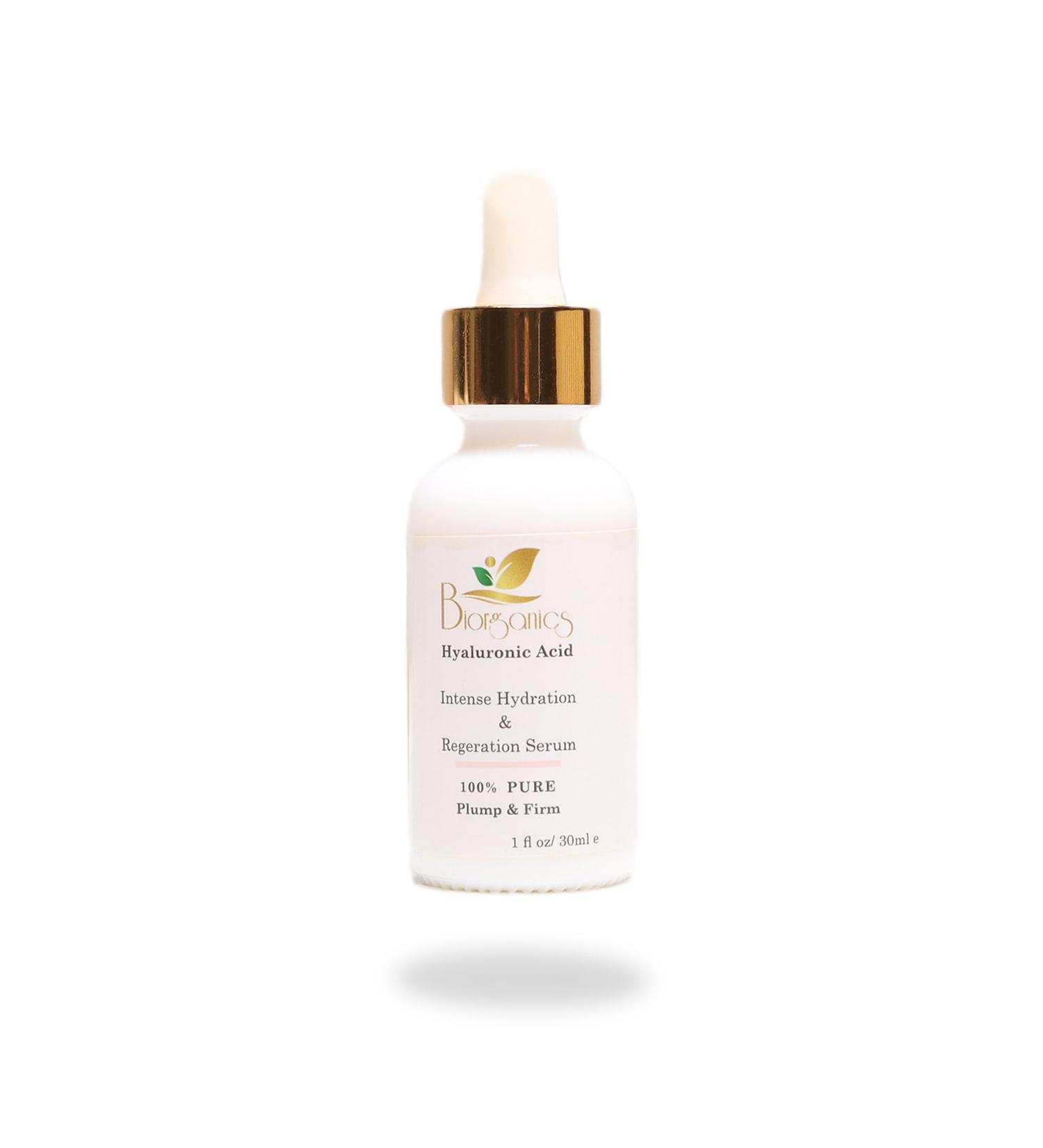 Biorganics Skin Therapy Pure Hyaluronic Acid Serum Anti-Aging Face Serum All Skin Types Hydrating Plumping Firming Oil-Free Paraben-Free