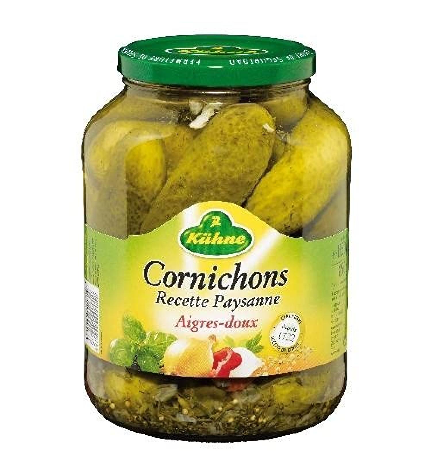 KUHNE Peasant Sweet and Sour Pickles 850 g Pack of 2 Special Offer - Buy Online on GoSupps.com