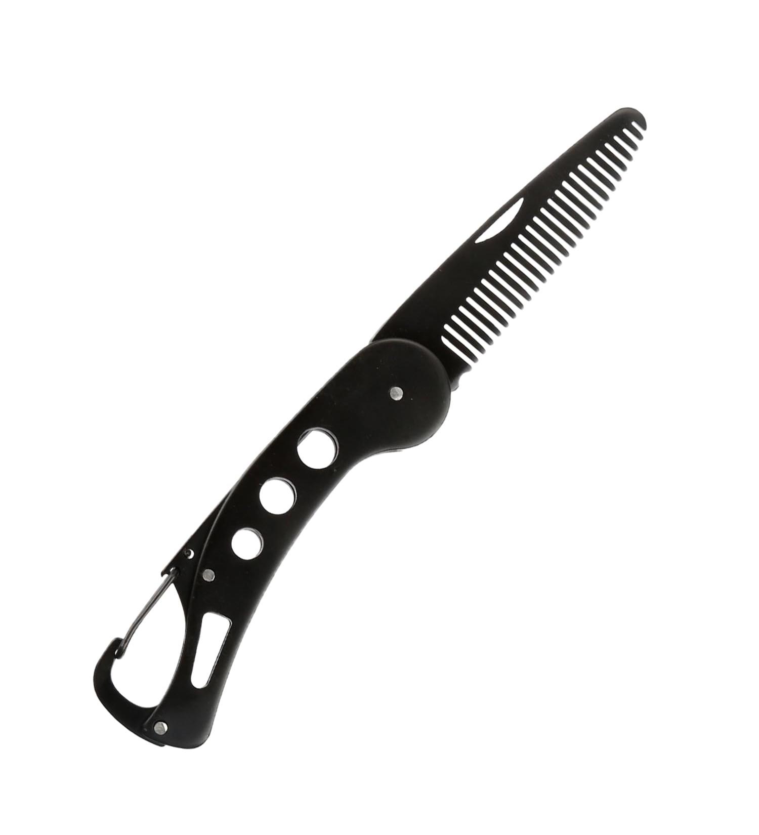 Rumyve Stainless Steel Mustache Comb - Portable Anti-static Grooming Tool - Buy Online on GoSupps.com