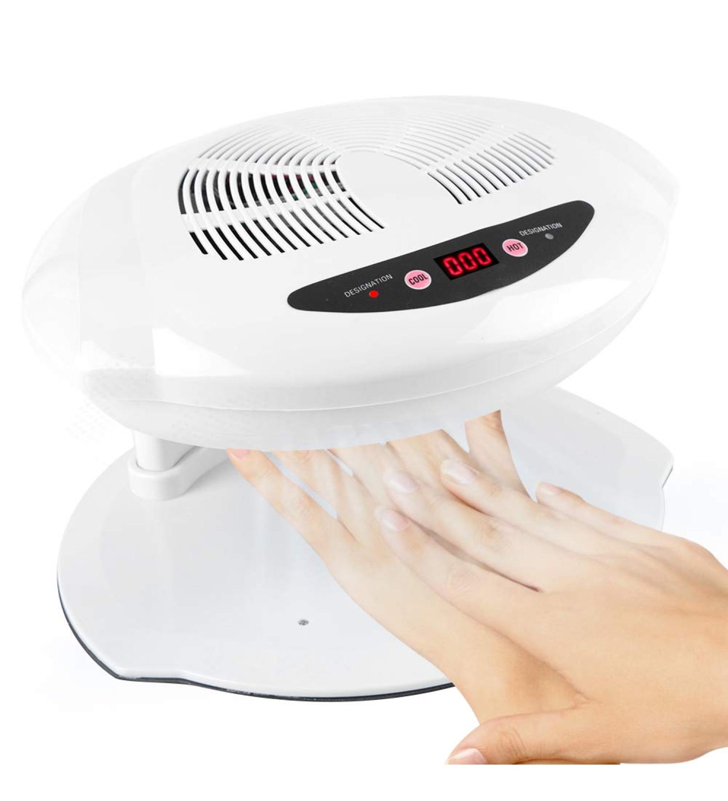 Sonew Nail Dryer with Sensor - Hot & Cold Air Nail Polish Fan for Salon | Automatic Nail Drying Solution (White) - Buy Online on GoSupps.com