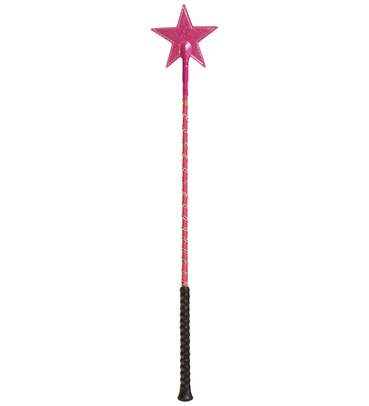 Tough 1 Star Shaped Sparkle Crop 24-Inch Pink