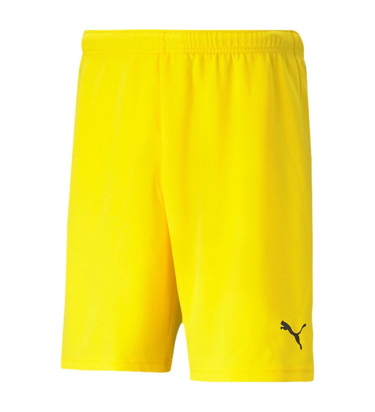 PUMA Unisex Baby Shorts Teamrise Short Jr 128 Yellow (Cyber Yellow-pu