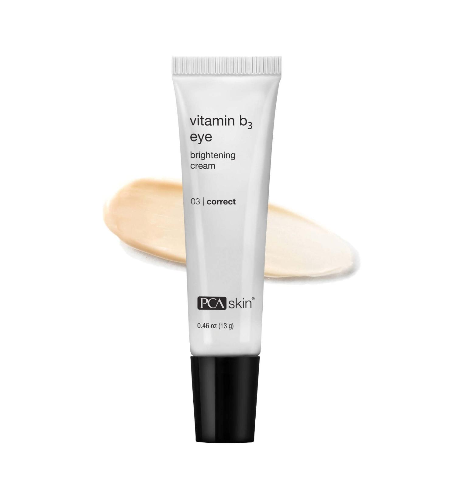 PCA SKIN Vitamin B3 Eye Brightening Cream Anti-Aging Eye Cream for Dark Circles Wrinkles & Uneven Skin Tones Niacinamide Formula 1 oz Tube - Buy Online on GoSupps.com