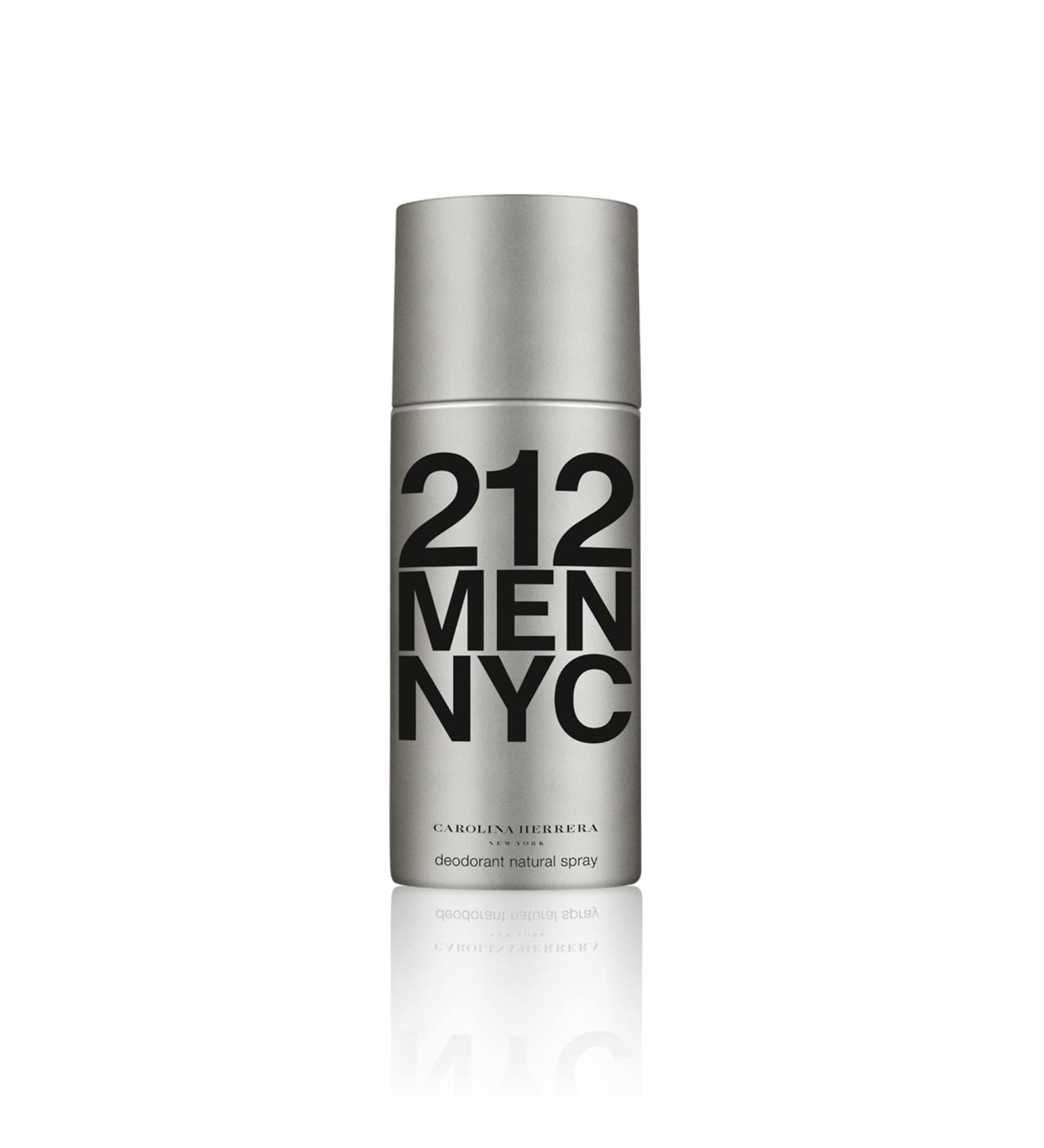 Carolina Herrera 212 Nyc Men Fragrance For Men - Quick-Drying Spray - 24-Hour Protection Against Body Odor - Fresh Masculine Scent - Green Freshness And Warmth Of Spices - Deodorant Spray - 5 Oz - Buy Online on GoSupps.com