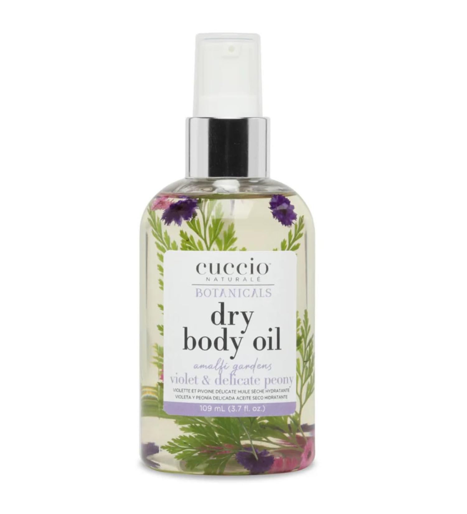 Cuccio Dry Body Oil - Violet & Delicate Peony Floral Infusion Lightweight Fast-Absorbing & Non-Greasy Moisturizer for Soft Glowing Skin 3.70 Fl Oz Amalfi Garden (Violet & Delicate Peony) 3.7 Fl Oz (Pack of 1) - Buy Online on GoSupps.com