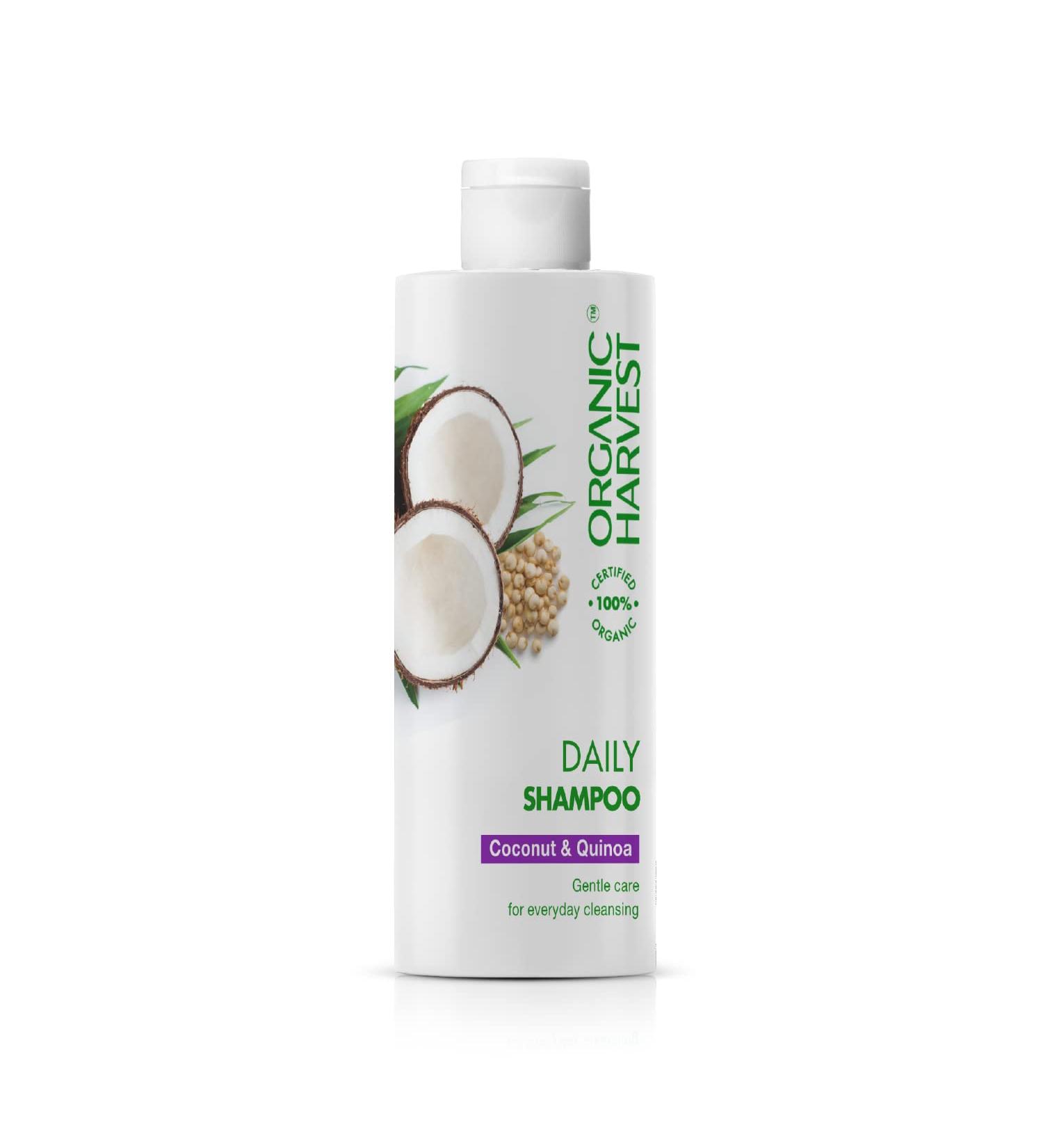 Daily Shampoo with Coconut & Quinoa | Organic Hair Care for Men & Women | Paraben & Sulphate Free | 500 ml - Buy Online on GoSupps.com
