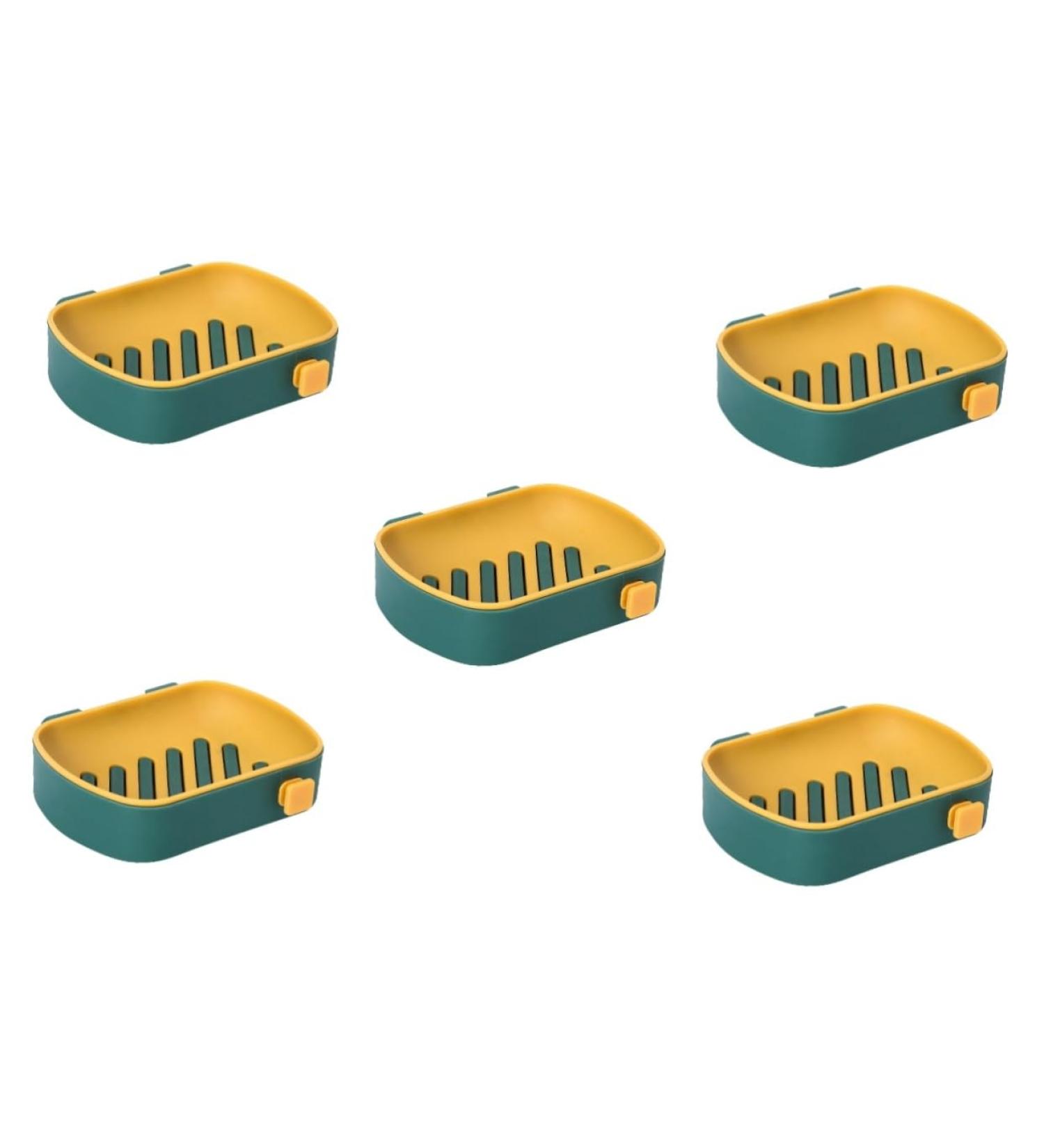 Ciieeo 5pcs Suction Cup Soap Dish Sink Sponge Holder Soapdish Suction Cup Holder Soapbox Wall- Mounted Soap Dish Wall Double- Layer Soap Dish Shower Soap Holder No Punching Plastic Shelf - Buy Online on GoSupps.com