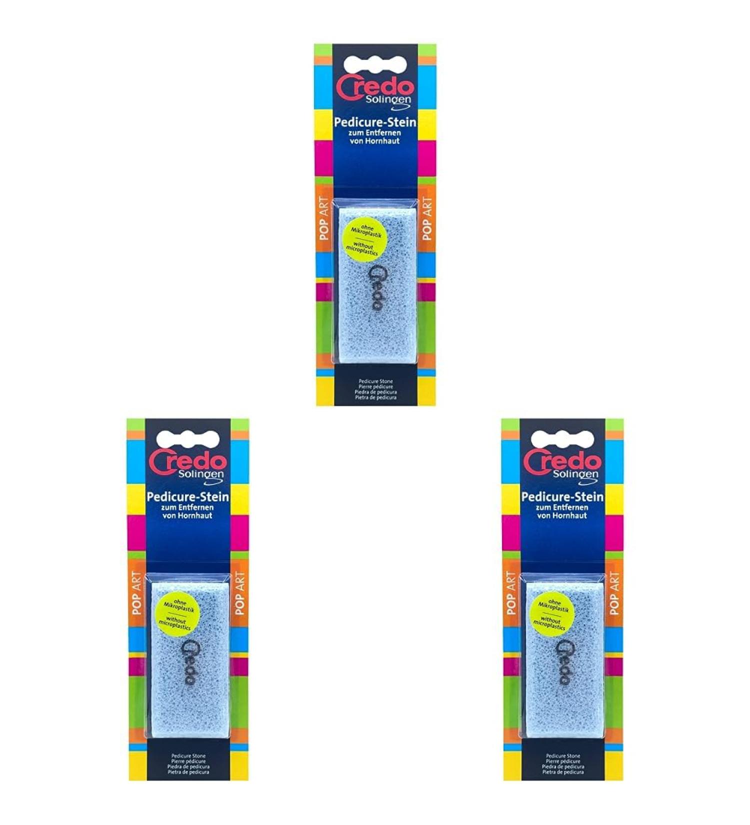 CREDO Pedicure Stone Fresh Line - Back Colored (Pack of 3) | Smooth Feet for All Skin Types - International Shipping Available - Buy Online on GoSupps.com