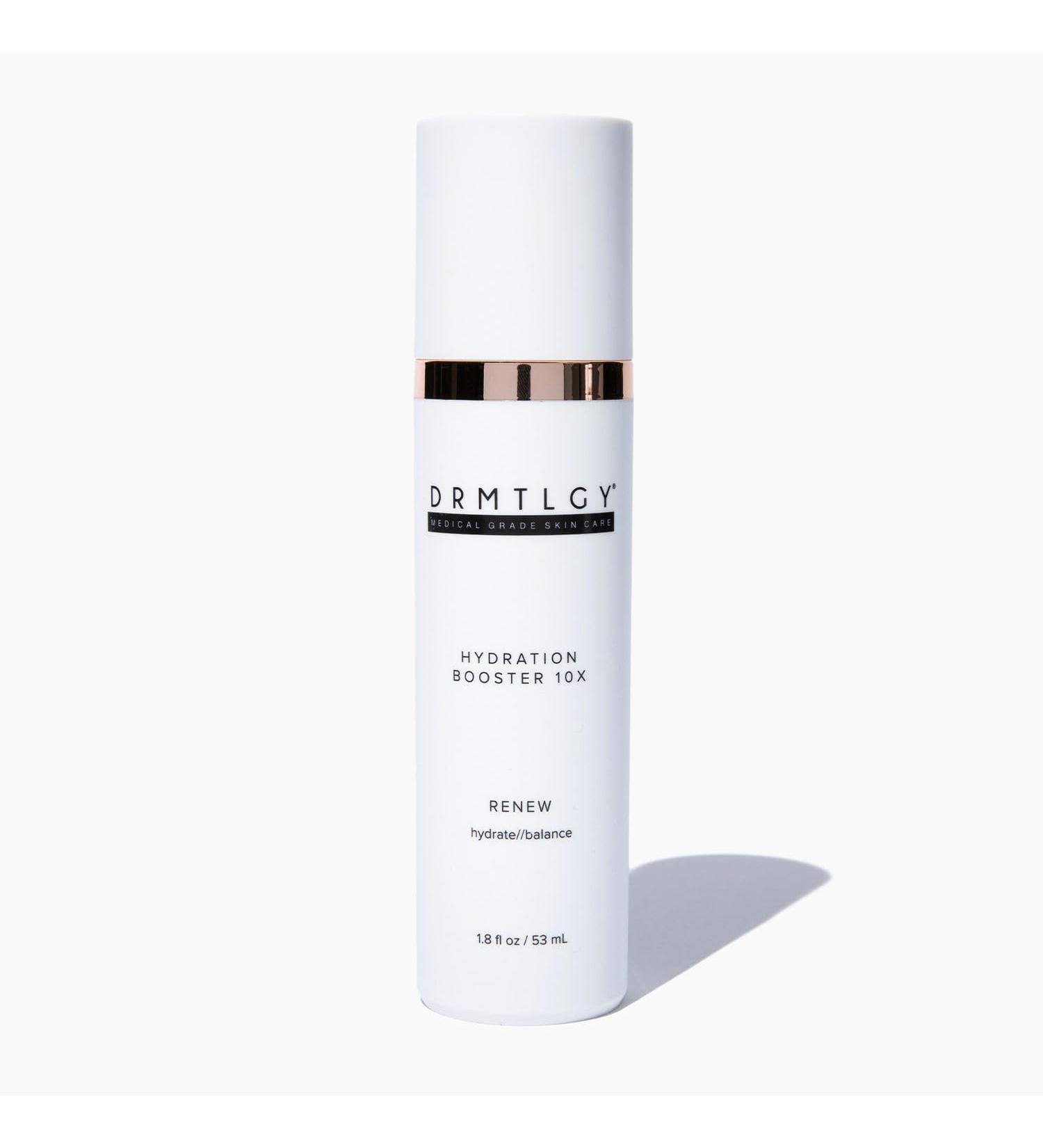 DRMTLGY Hydration Booster 10X Hyaluronic Acid Serum for Intense Hydration & Skin Plumping With Soybean, Green Tea & Aloe Reduces Fine Lines & Boosts Moisturizer Absorption 1.8 fl oz - Buy Online on GoSupps.com