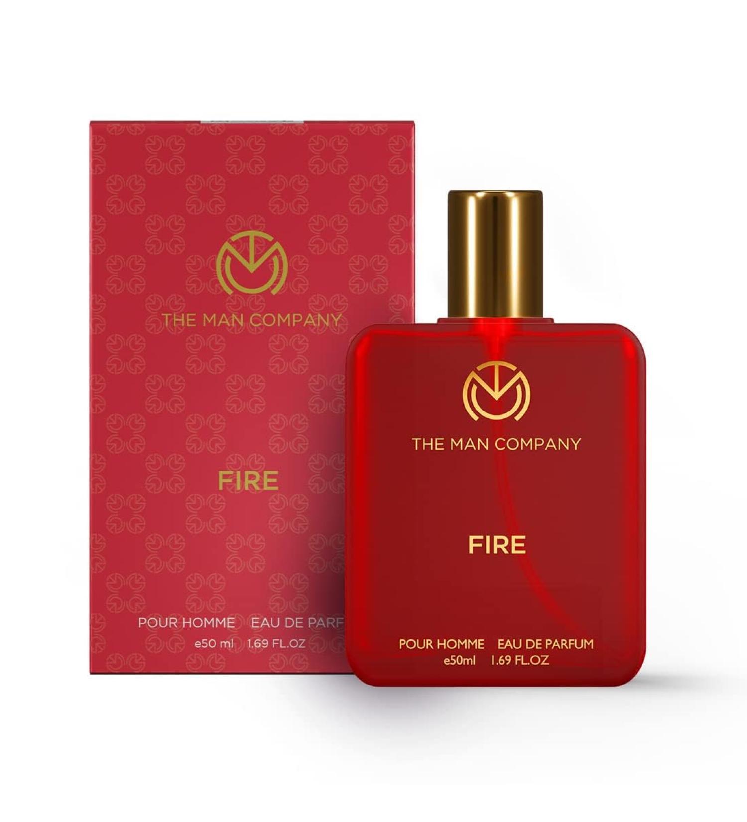 T.he M.an C.ompany Fire EDP - 50ml | Perfume Spray For Men's | Premium Long Lasting Fragrance | Fresh Floral & Woody | - Buy Online on GoSupps.com