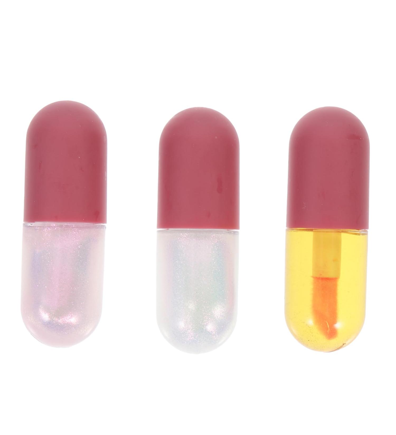 EXQUIMEUBLE Nourishing Lip Plumper Glosses 3-Piece Set Moisturizing Color-Changing Lip Oils for Women Shimmering Hydration for Everyday Use - Buy Online on GoSupps.com