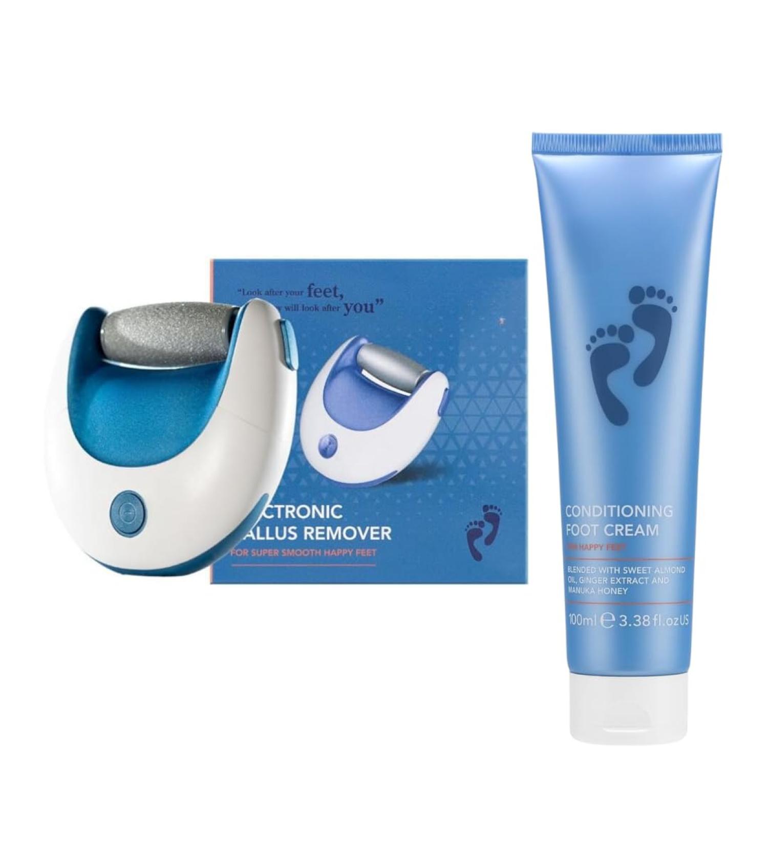 Electric Foot File Feet Hard Skin Remover Professional Callus Remover Foot Grinder Pedicure Foot Care & 100ml Conditioning Foot Cream - Buy Online on GoSupps.com